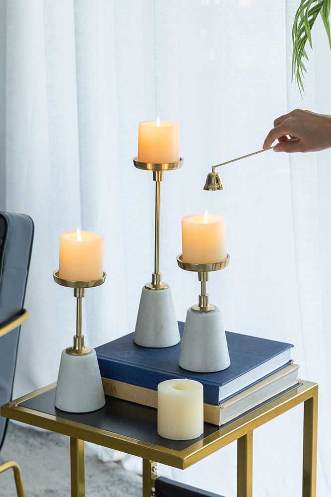 Premium marble base candle stand
