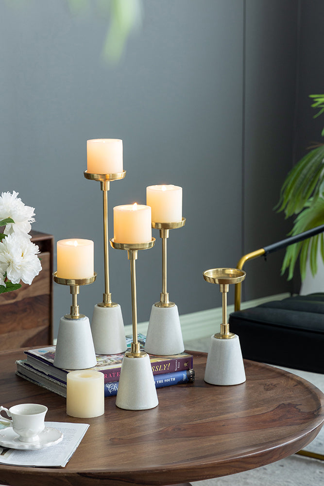 Premium metal candle holder