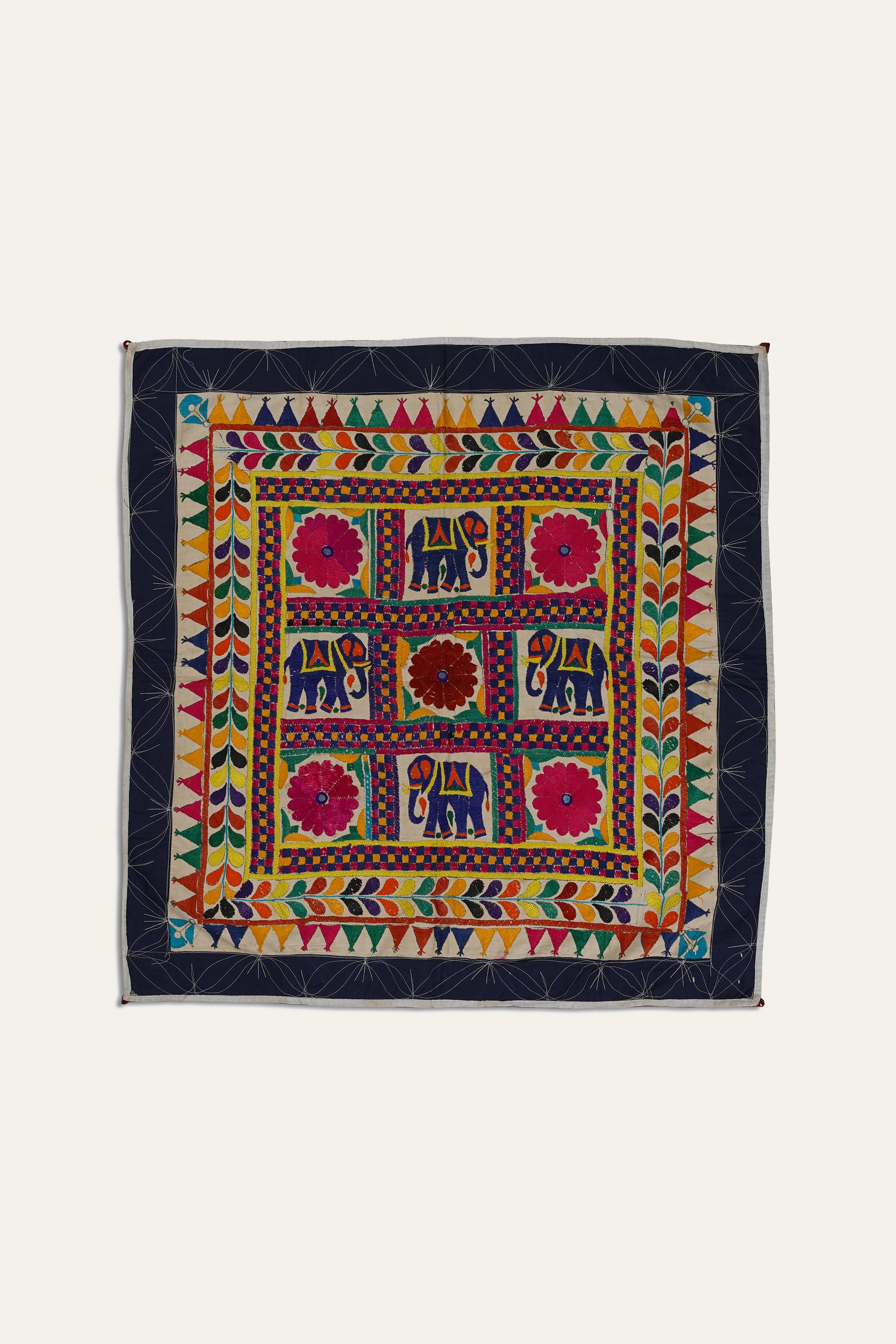 Rabari Kutch Mirror Work Textile Panel