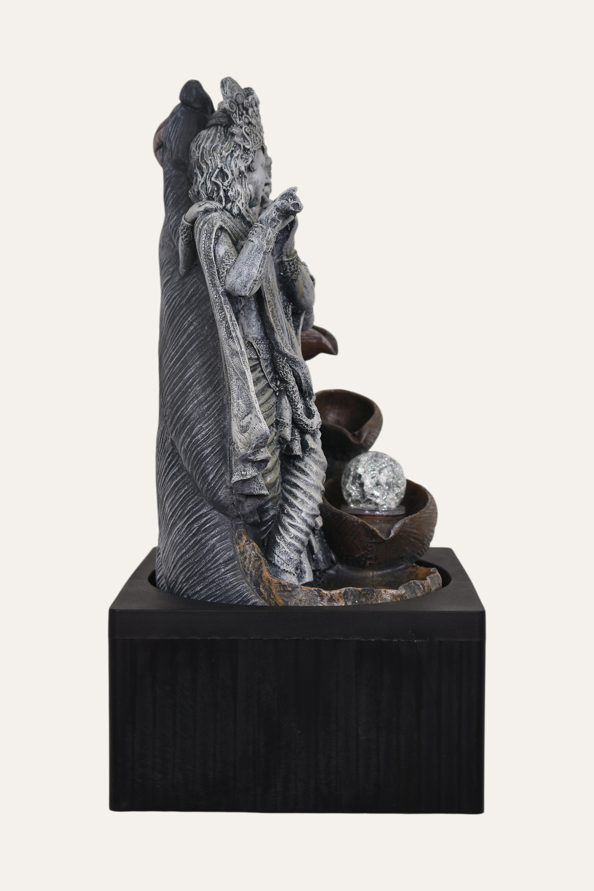 Radha Krishna Water Fountain Side angel