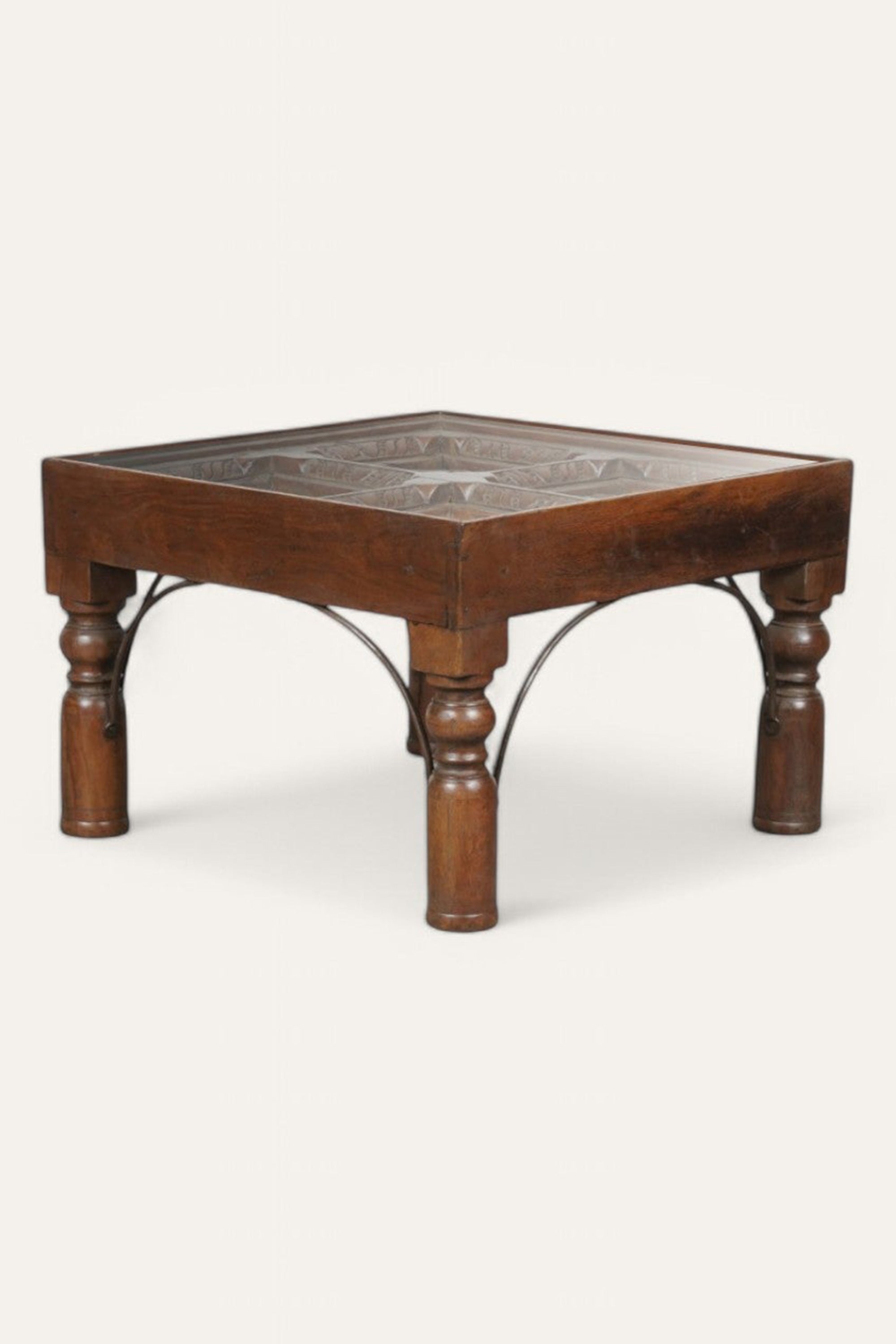 Rajasthani Hand Carved Side Table