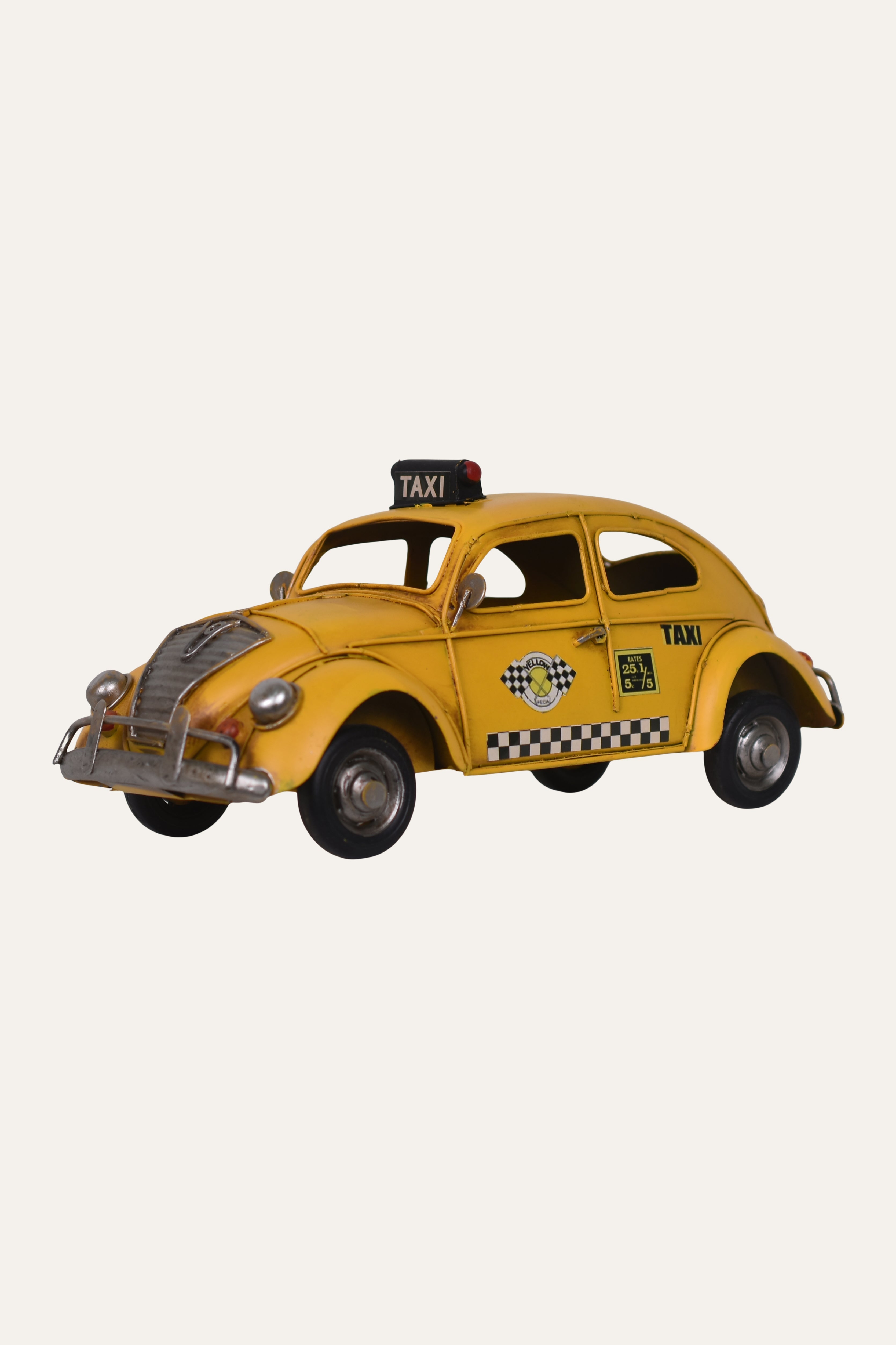 Retro Yellow Vintage Car Décor