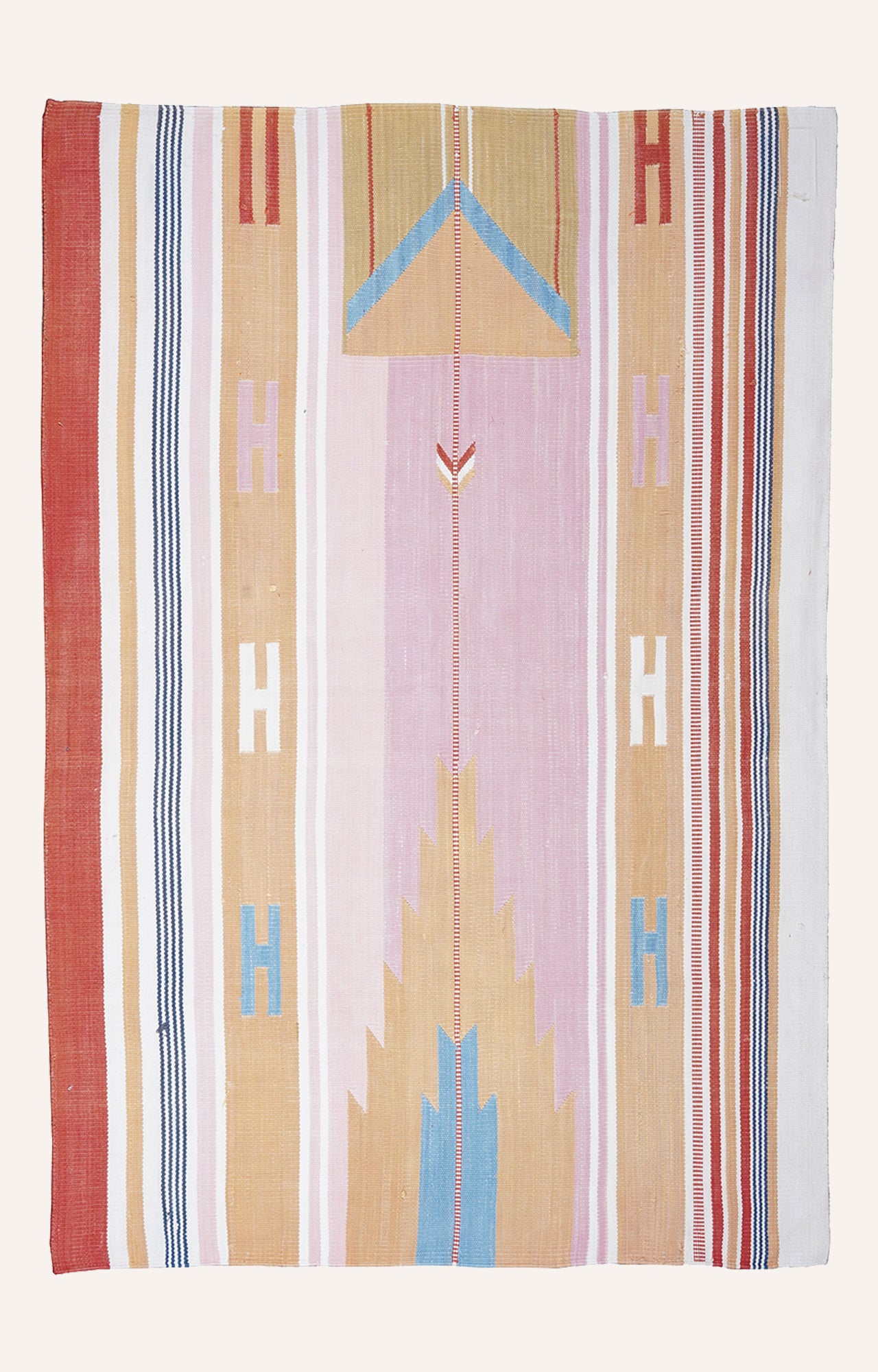 Reversible Flat Weave Prayer Rug