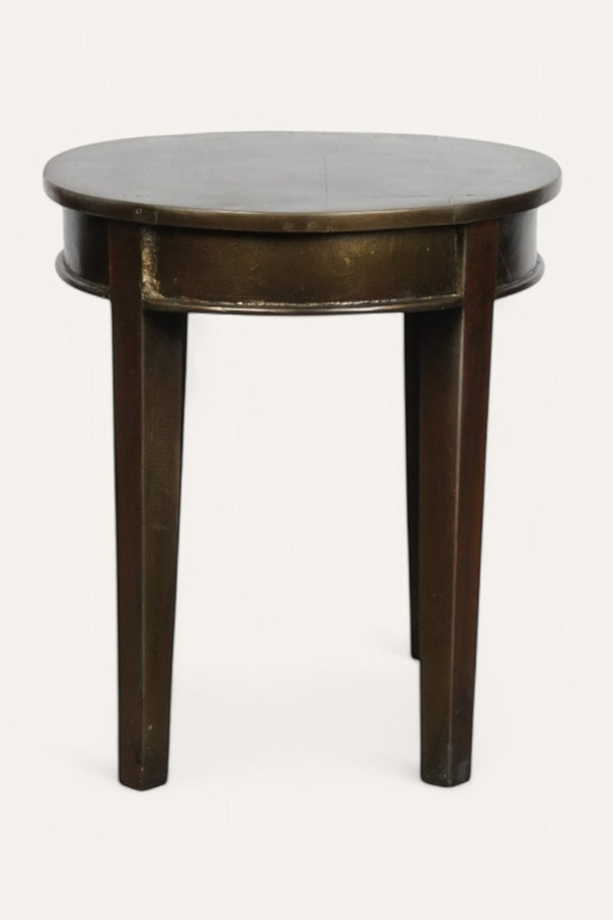 Round Wood Side Table