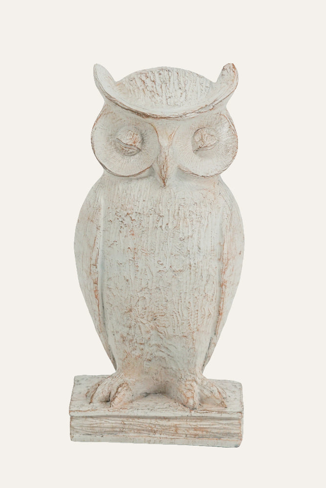 Rustic Owl Figurine Decorative Statue