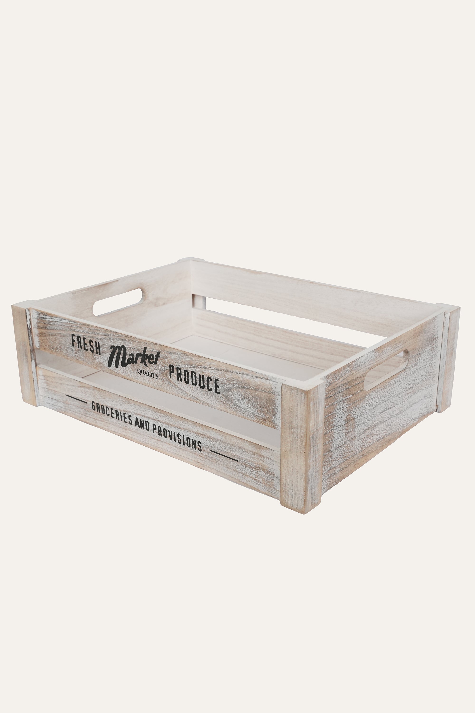 Rustic Wooden Basket Crate Extra Large