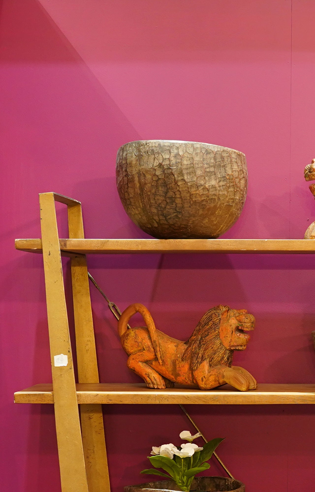 Rustic Wooden Bowl with Tree Bark Detail_lifestyle