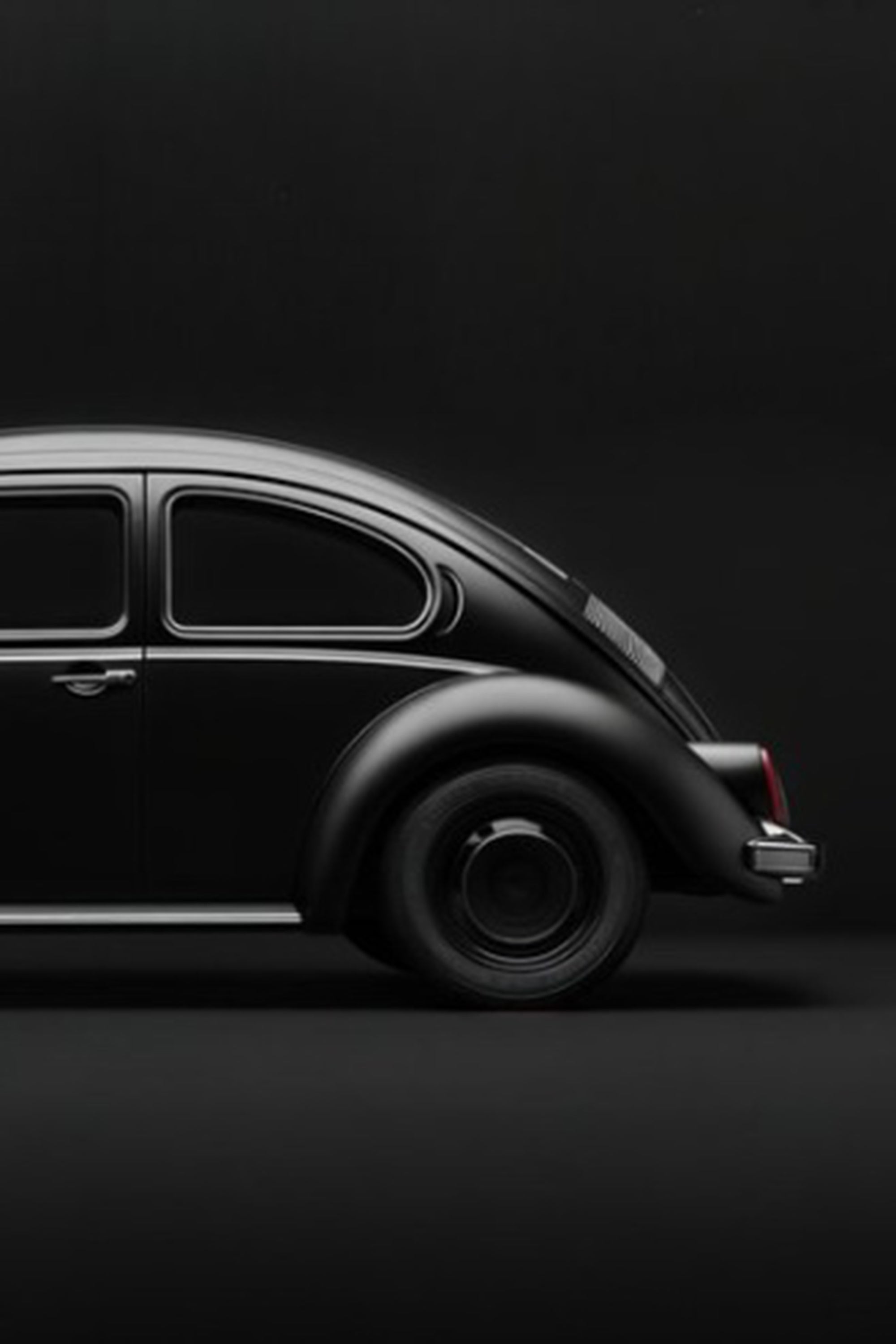 Black vintage car