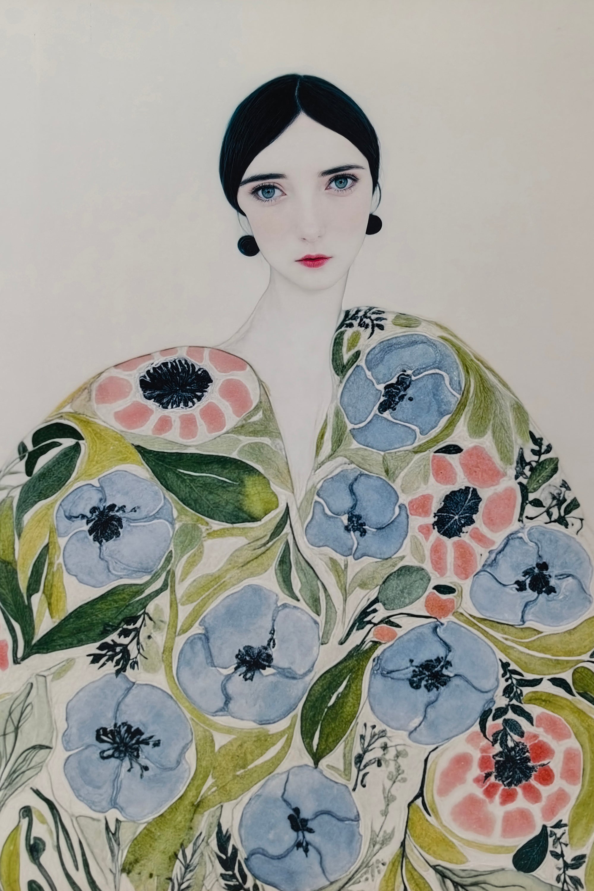 Woman in Bloom Portrait