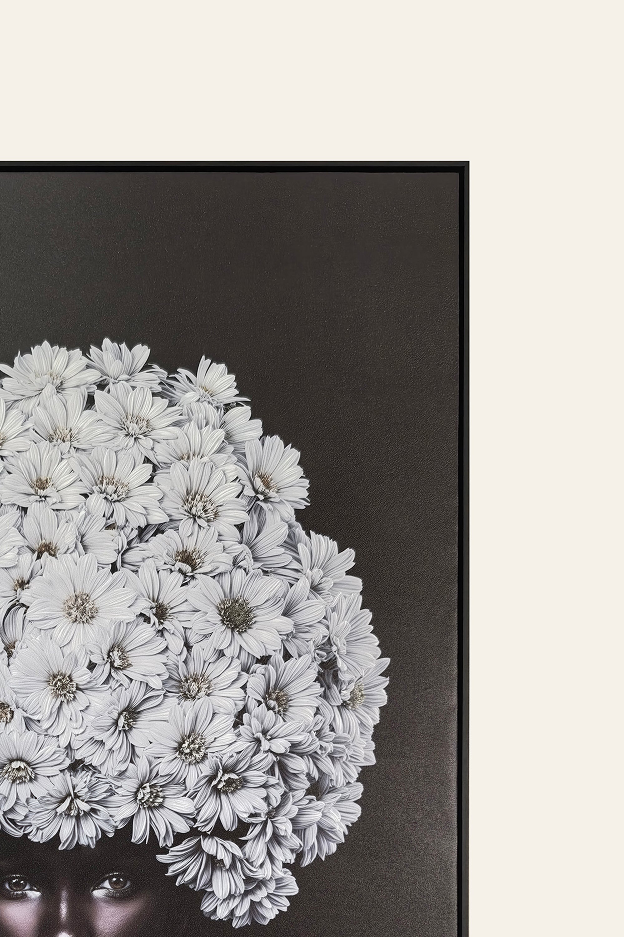 Framed artwork of a woman