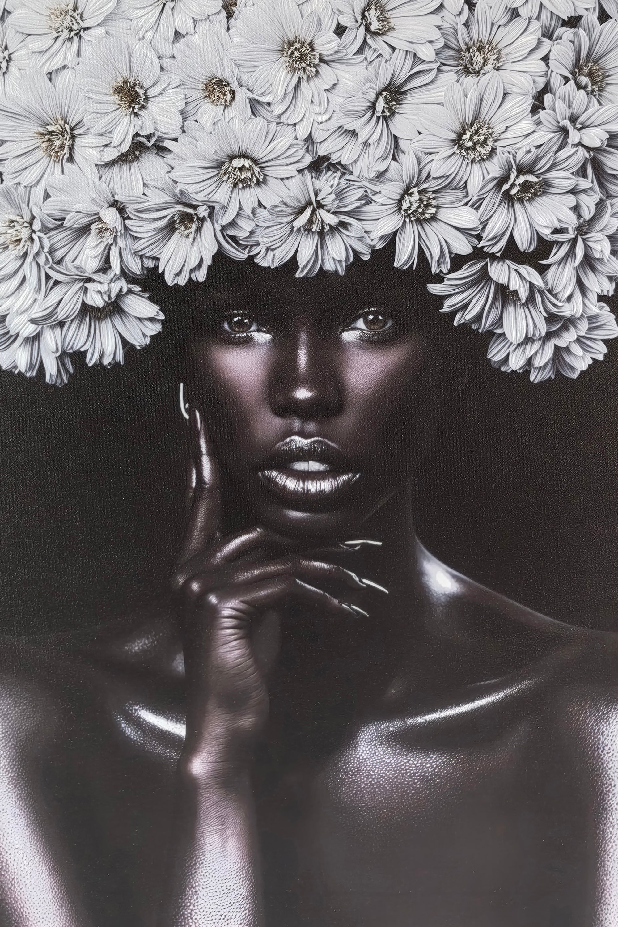 Artistic depiction of woman