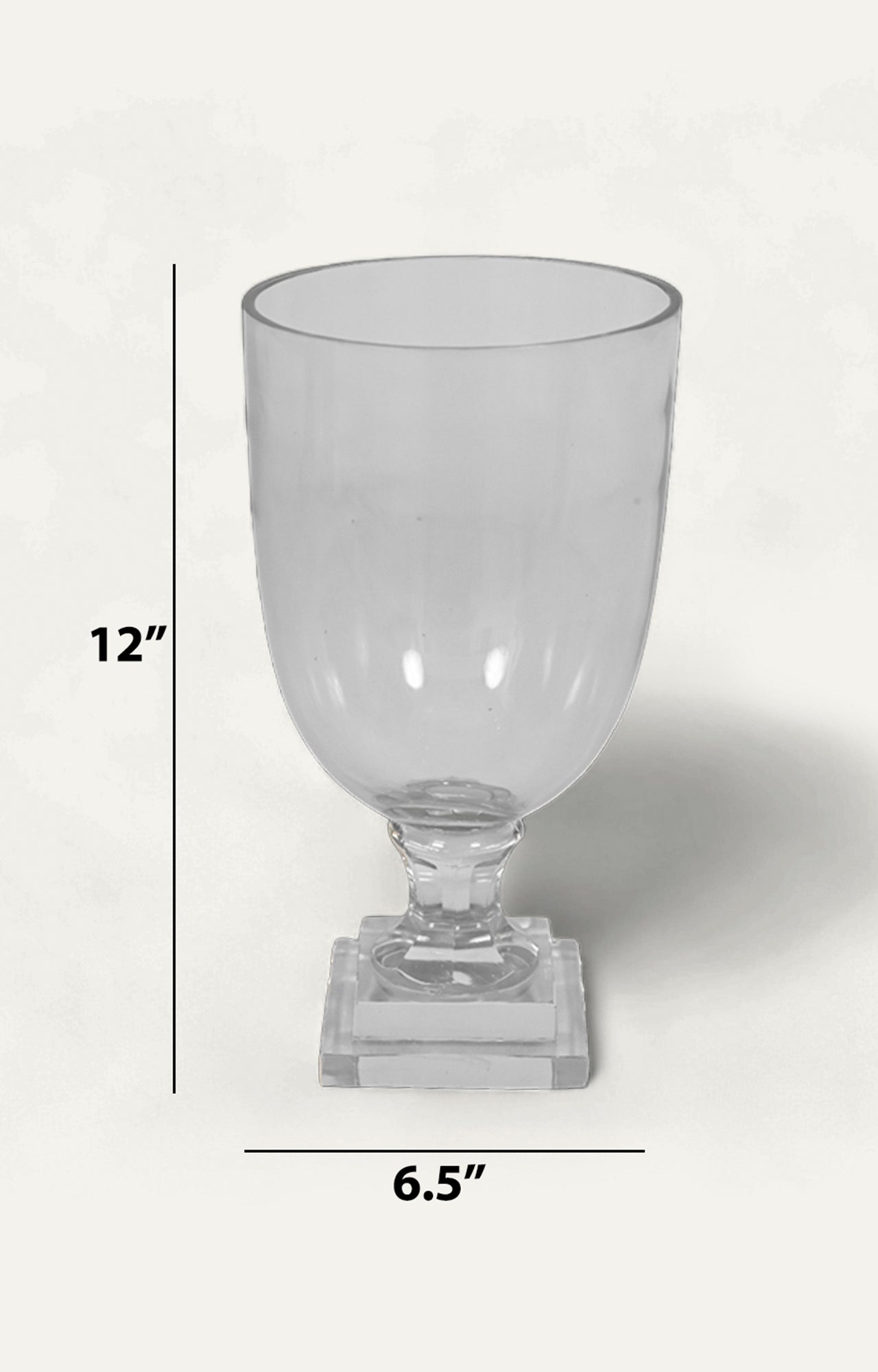 Clear Crystal Hurricane Lamp