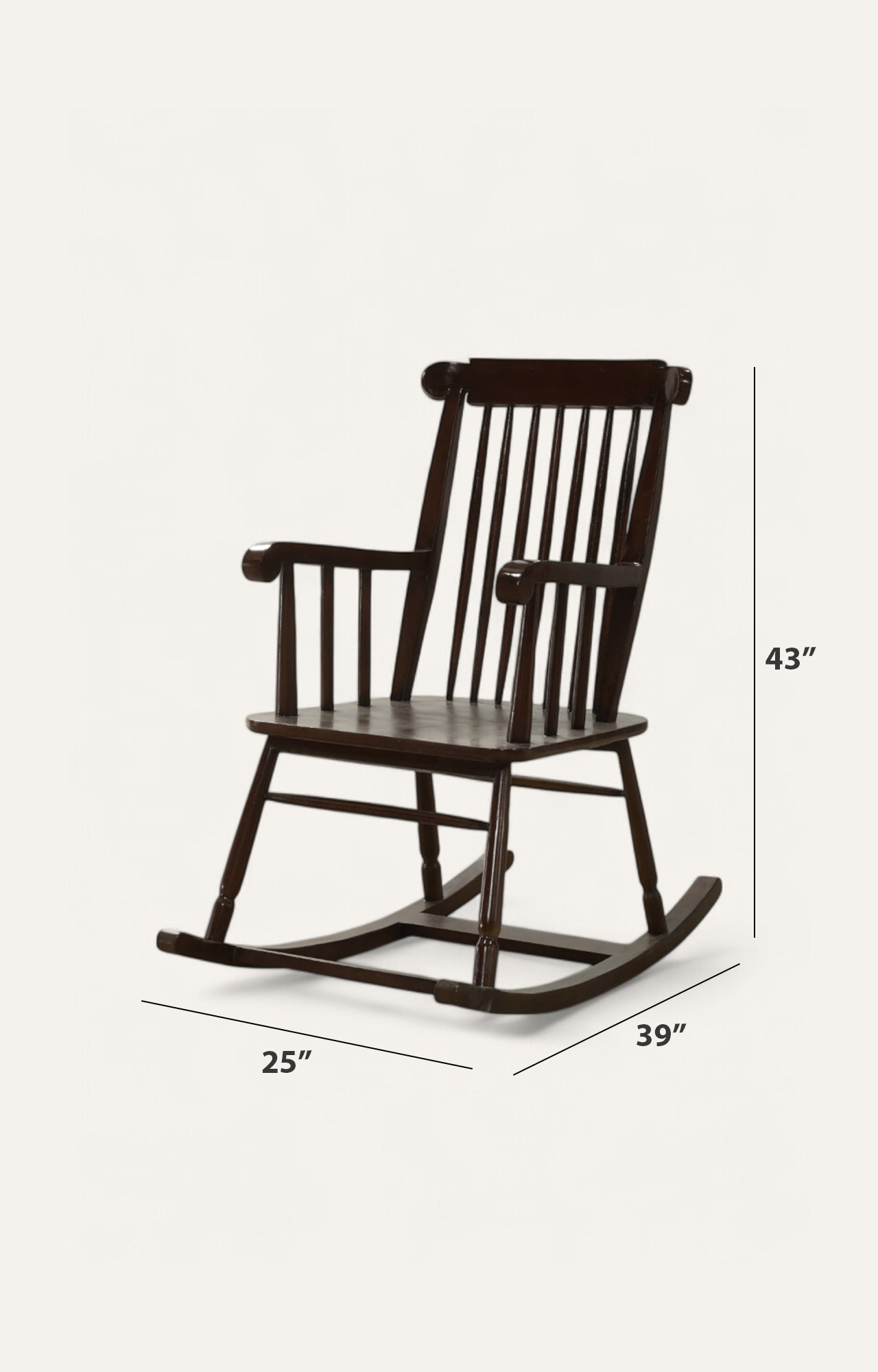 Wooden rocking chair
