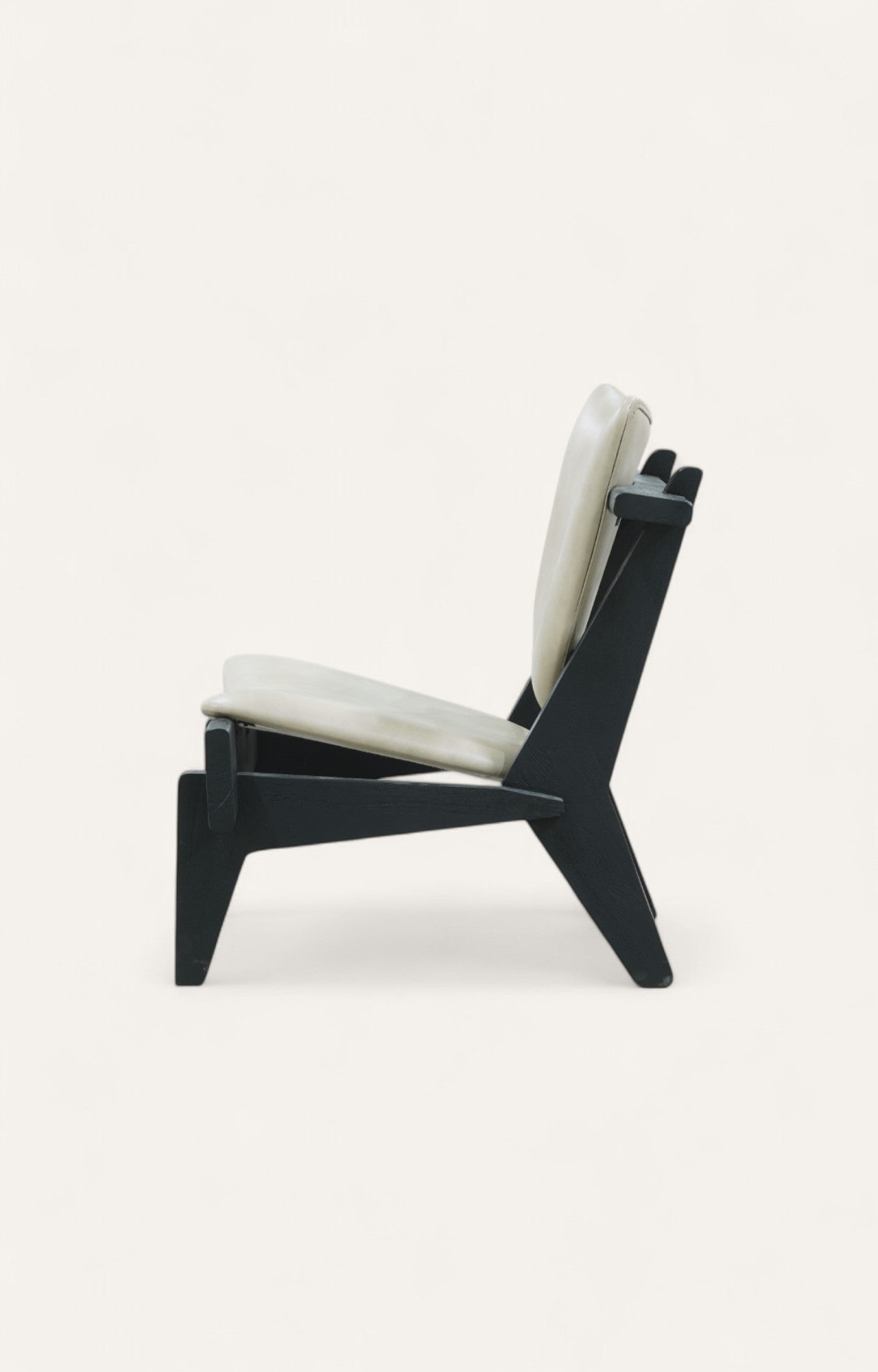 wooden Black Armchair