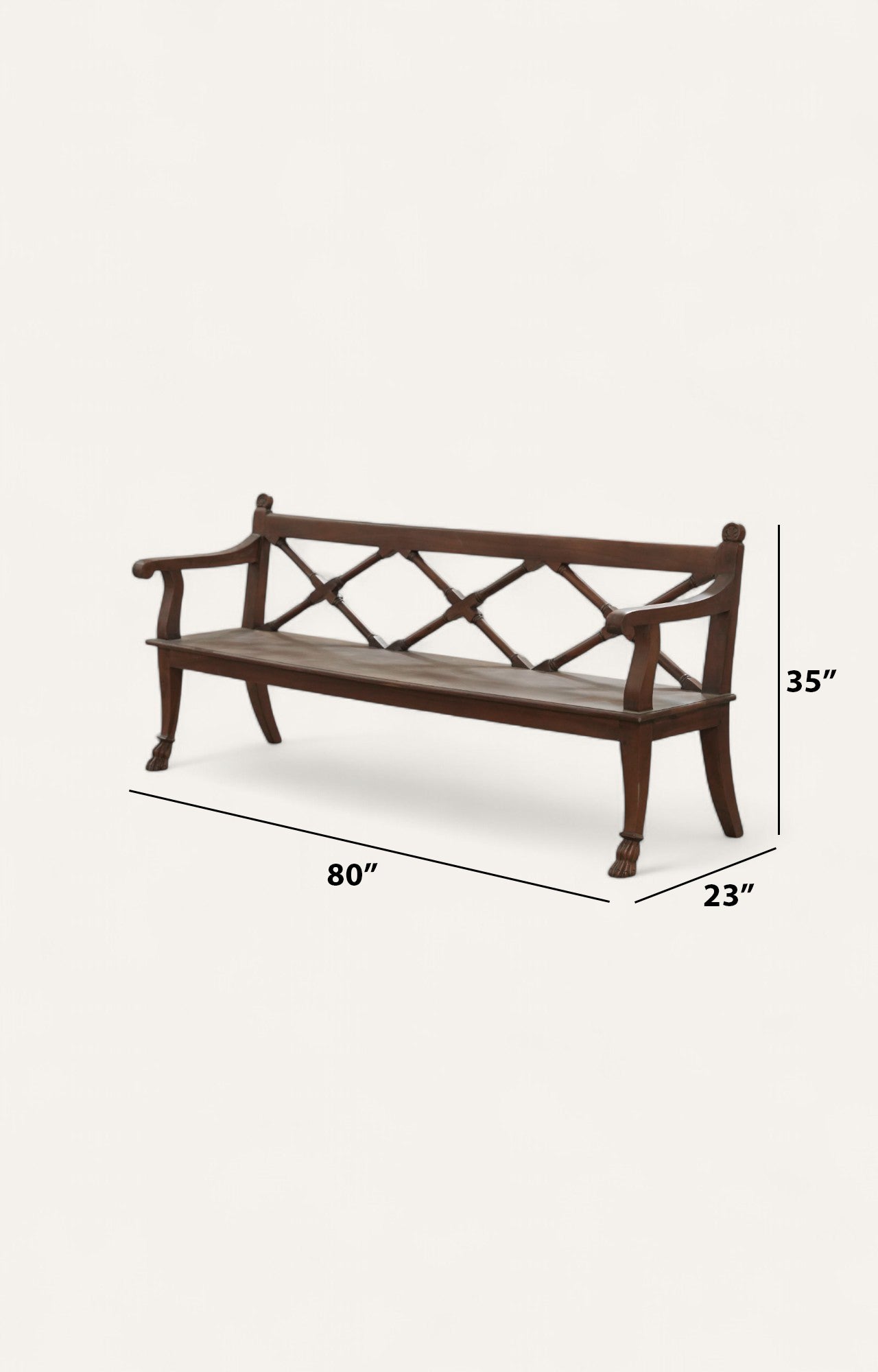 Wooden bench