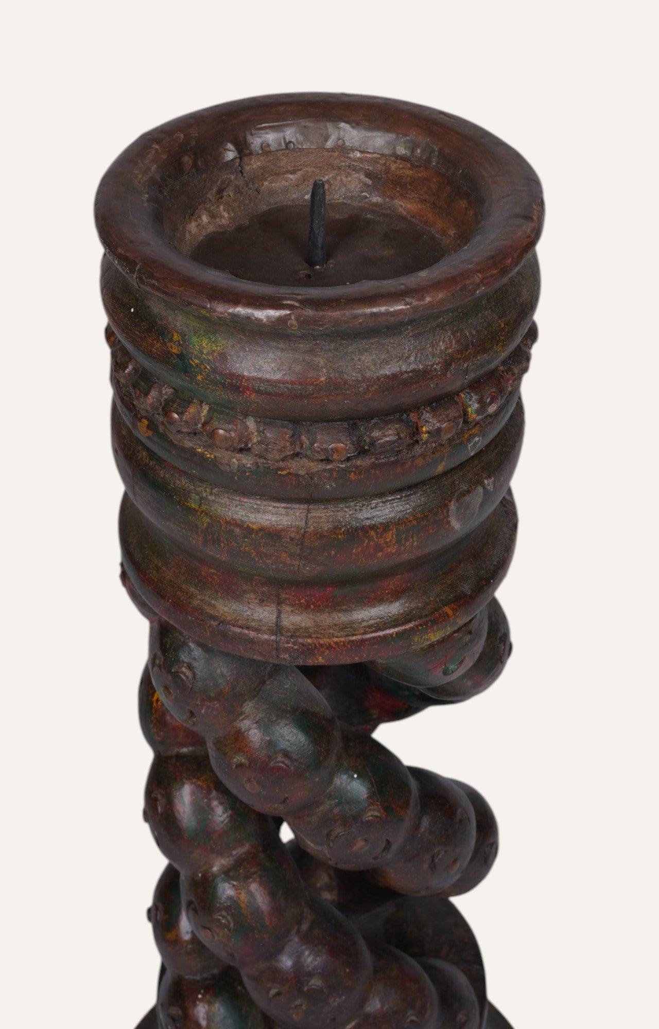 Decorative Wooden Candle Holder