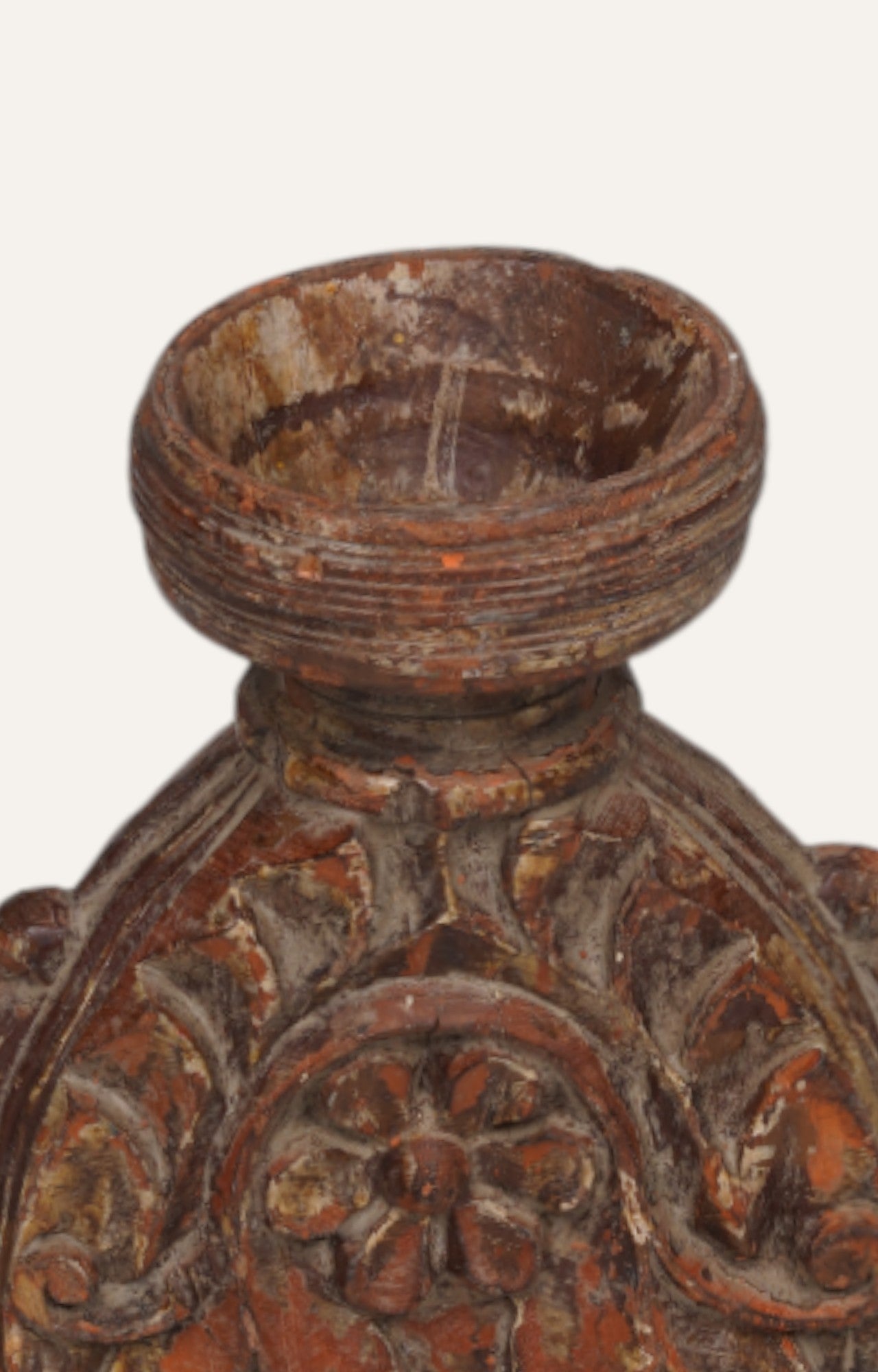 Teak Candle Stand