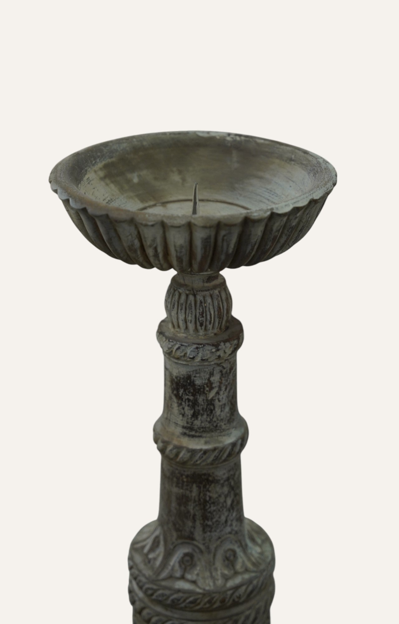 Antiqued Candle Stand