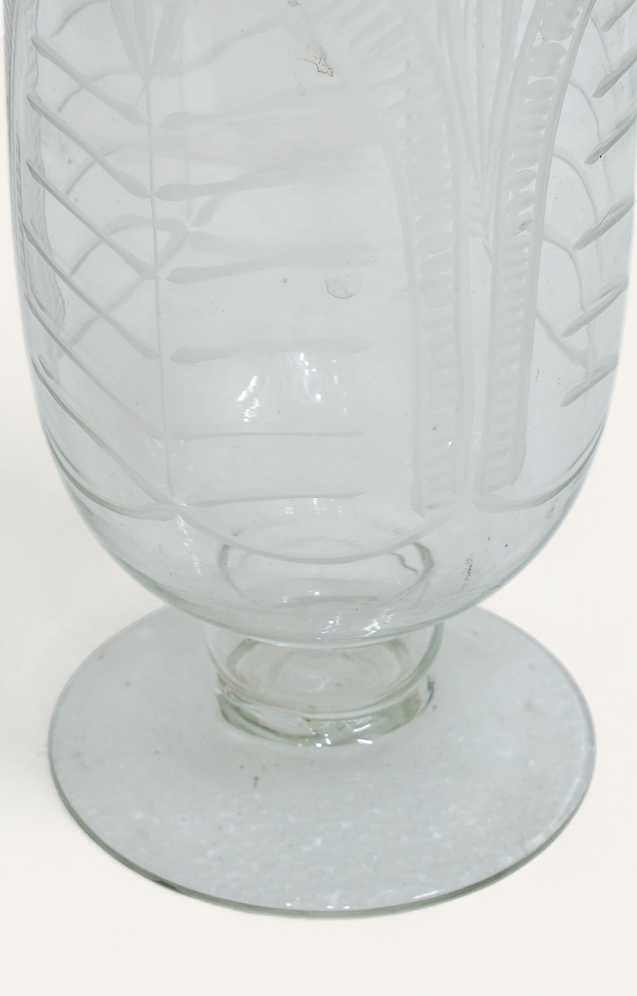 Clear Glass Candle Stand