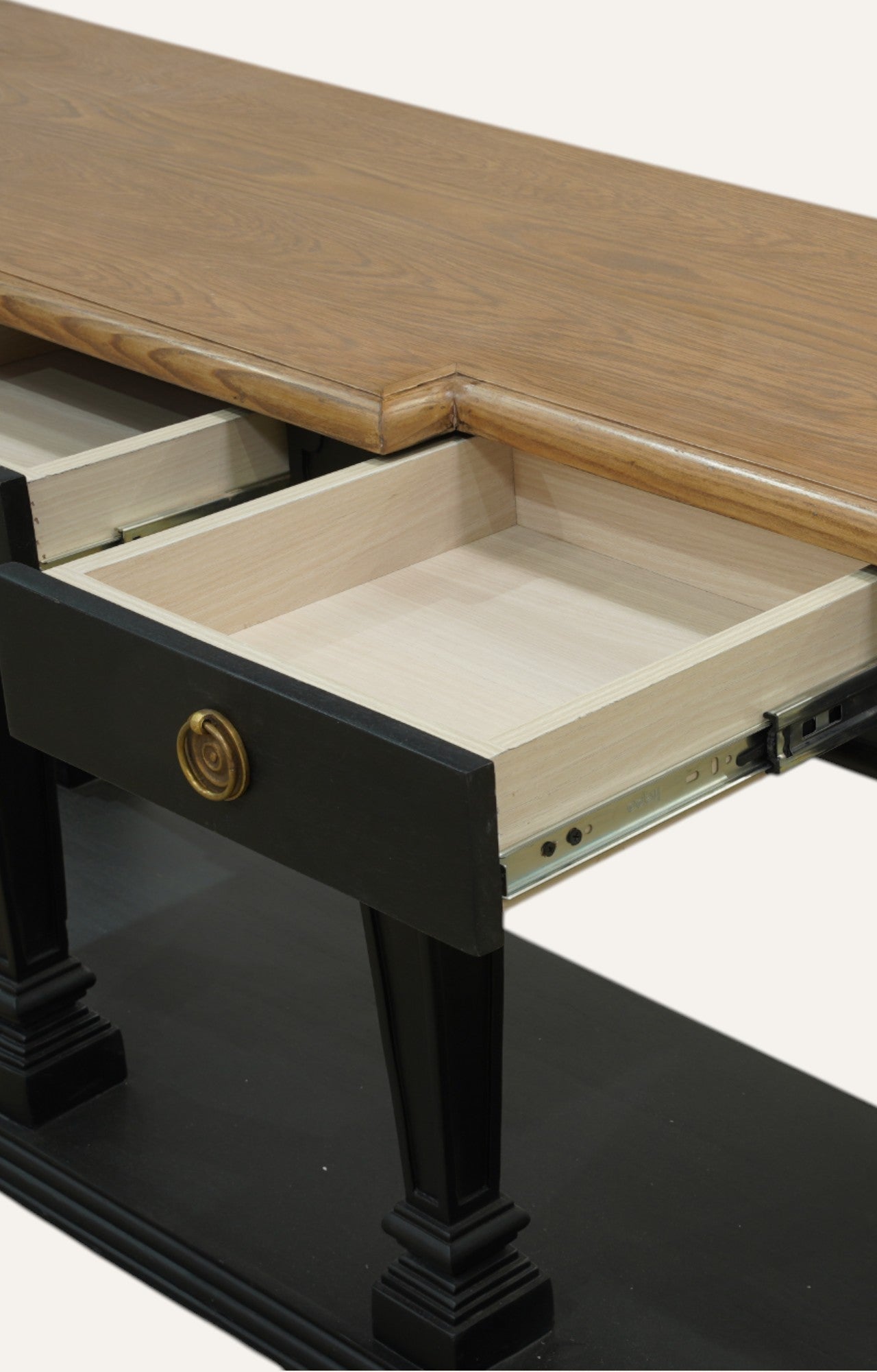 Console Table with Brass Details