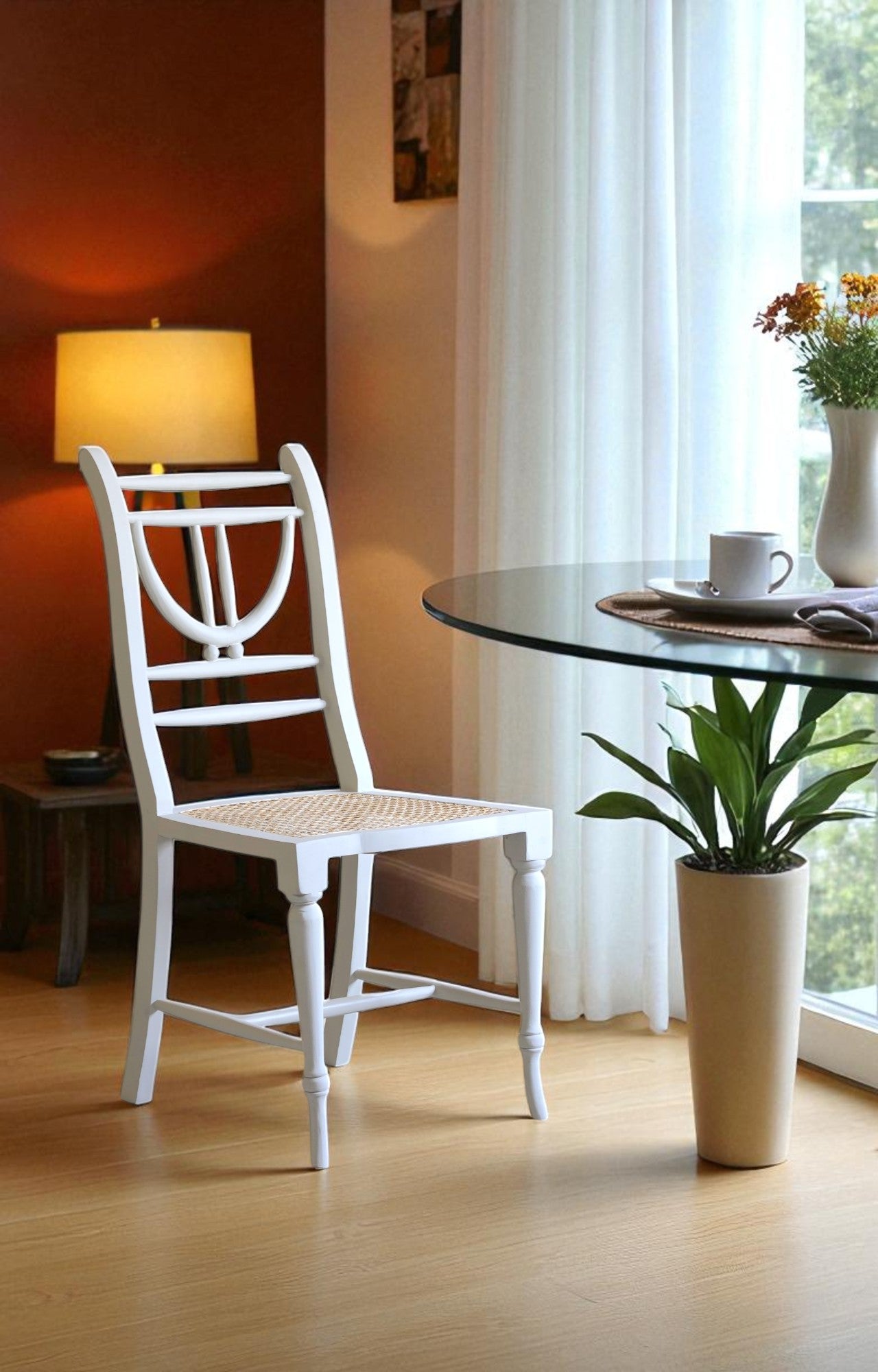 Gustavian Cane-Seat Dining Chair