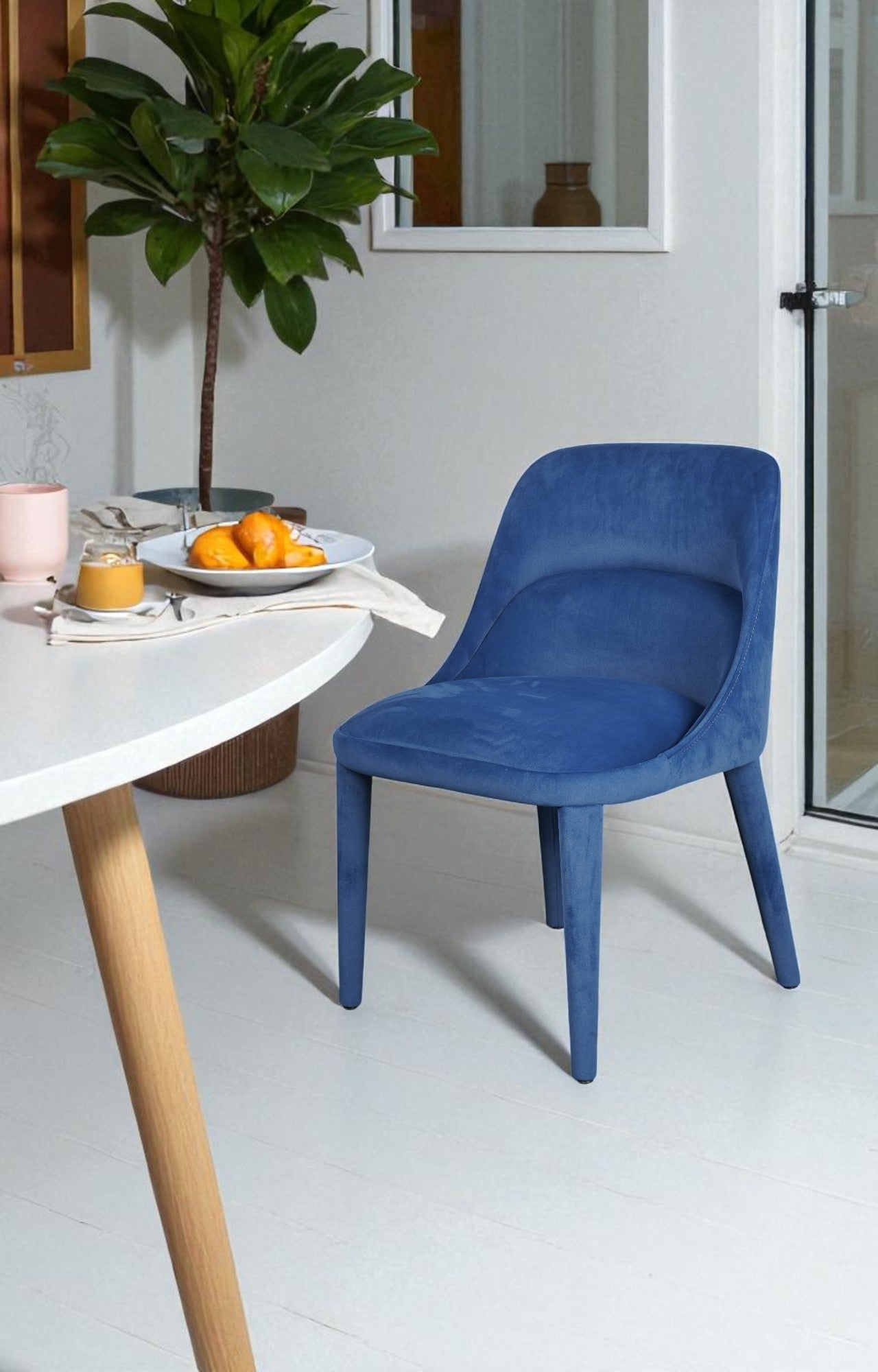 Blue Upholstered Relaxing chair