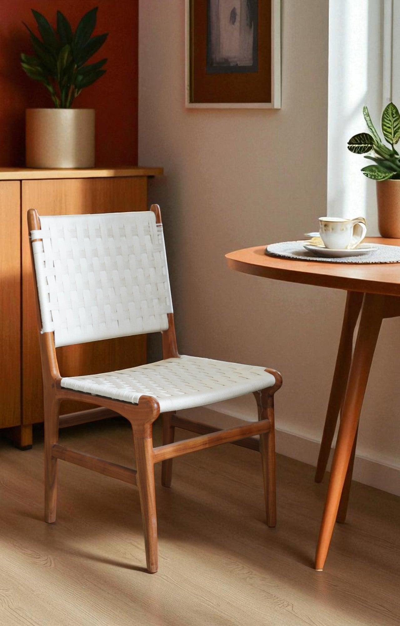 Handwoven Rattan Dining Chair