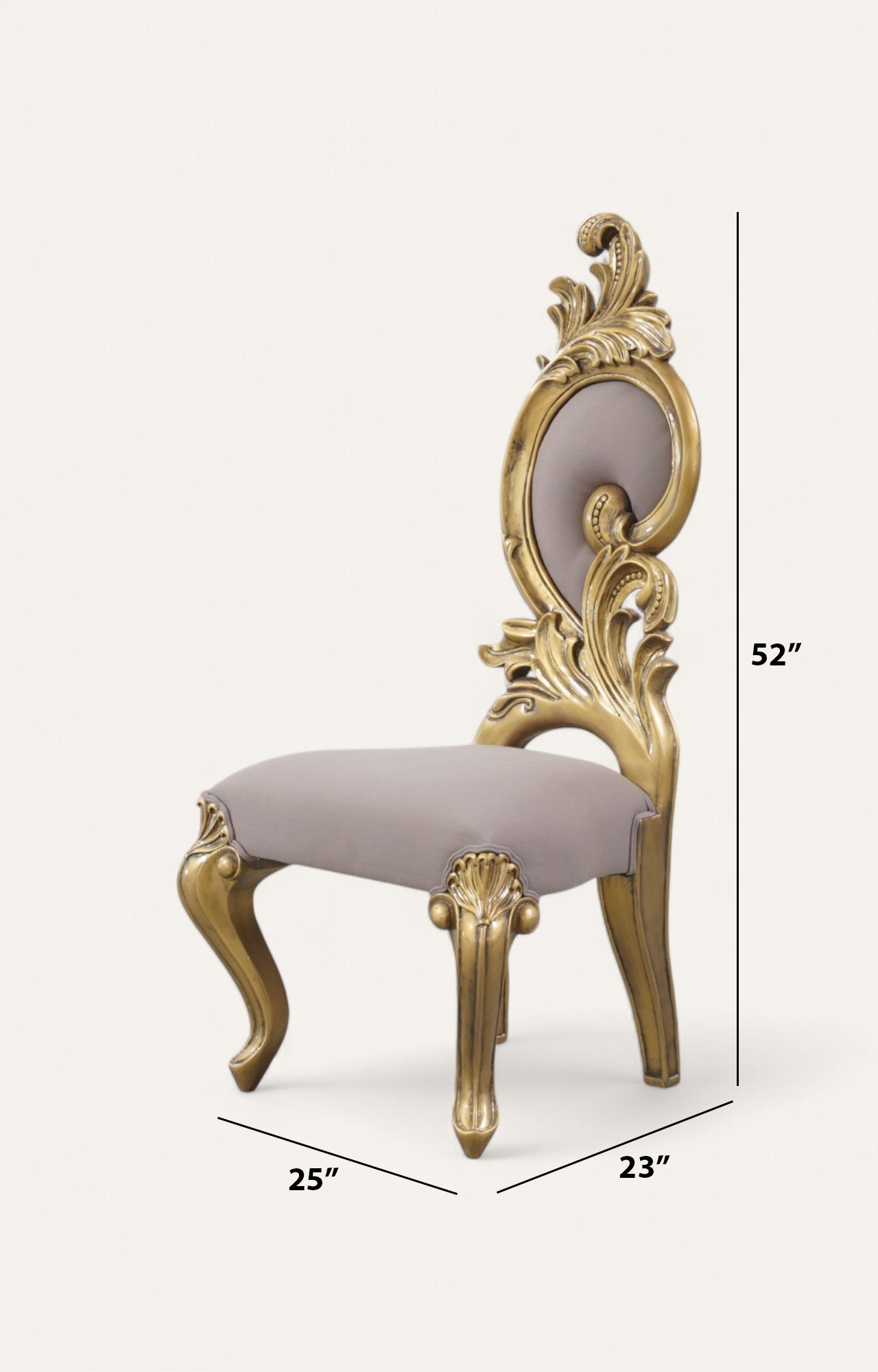 Gold Leaf Baroque Chair