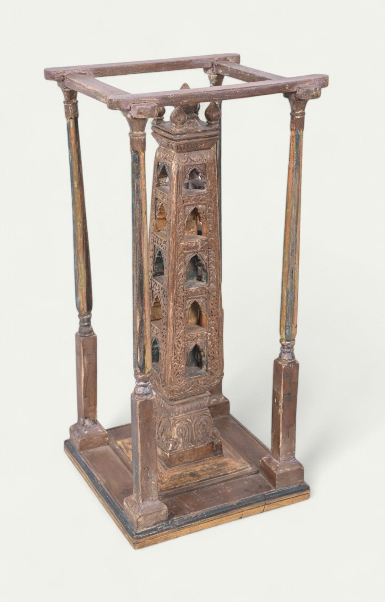 Wooden Temple Statue