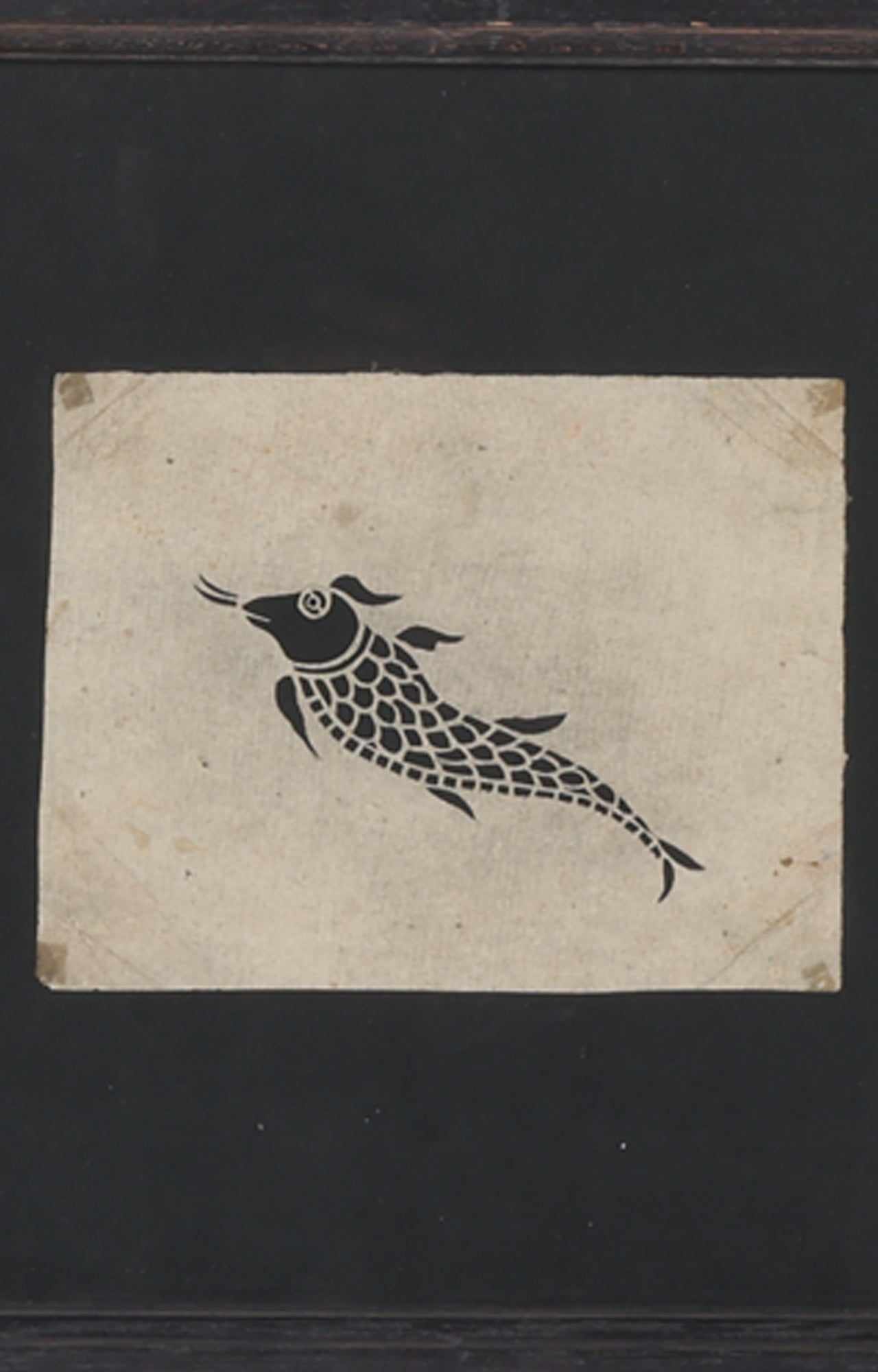 Fish Motif Stencil Art