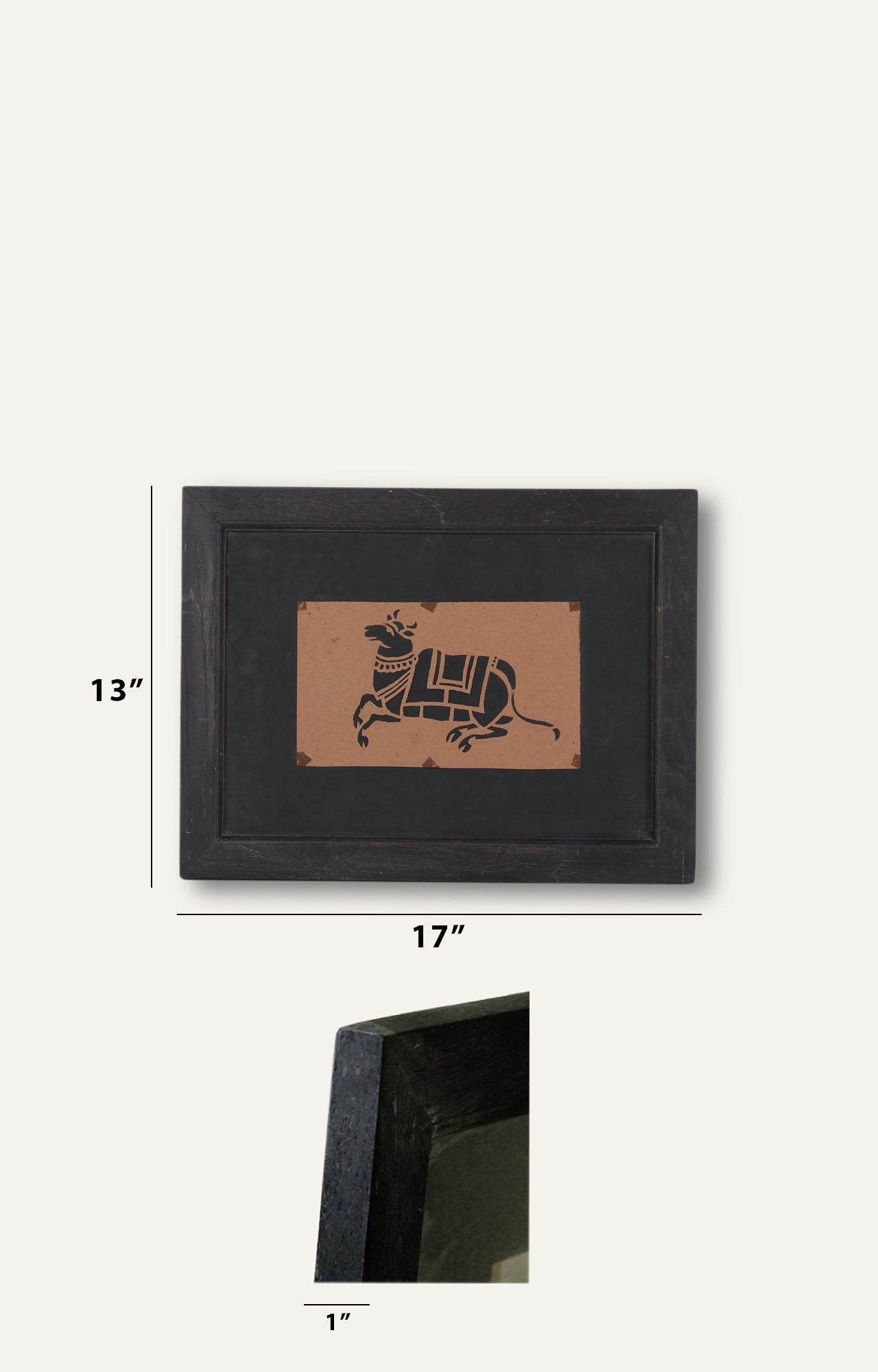 Nandi Cow Stencil Art