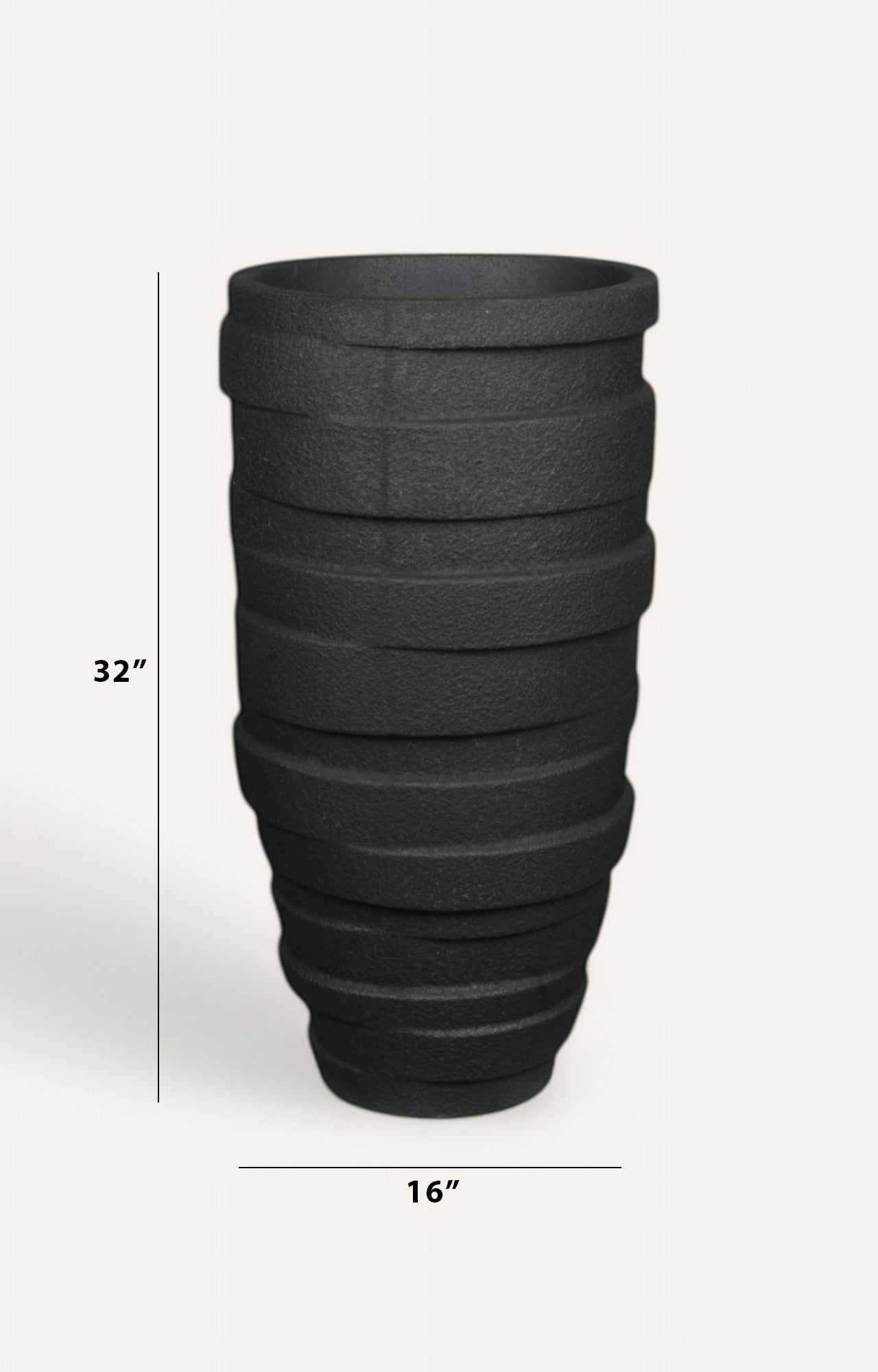 Planter In Black Color