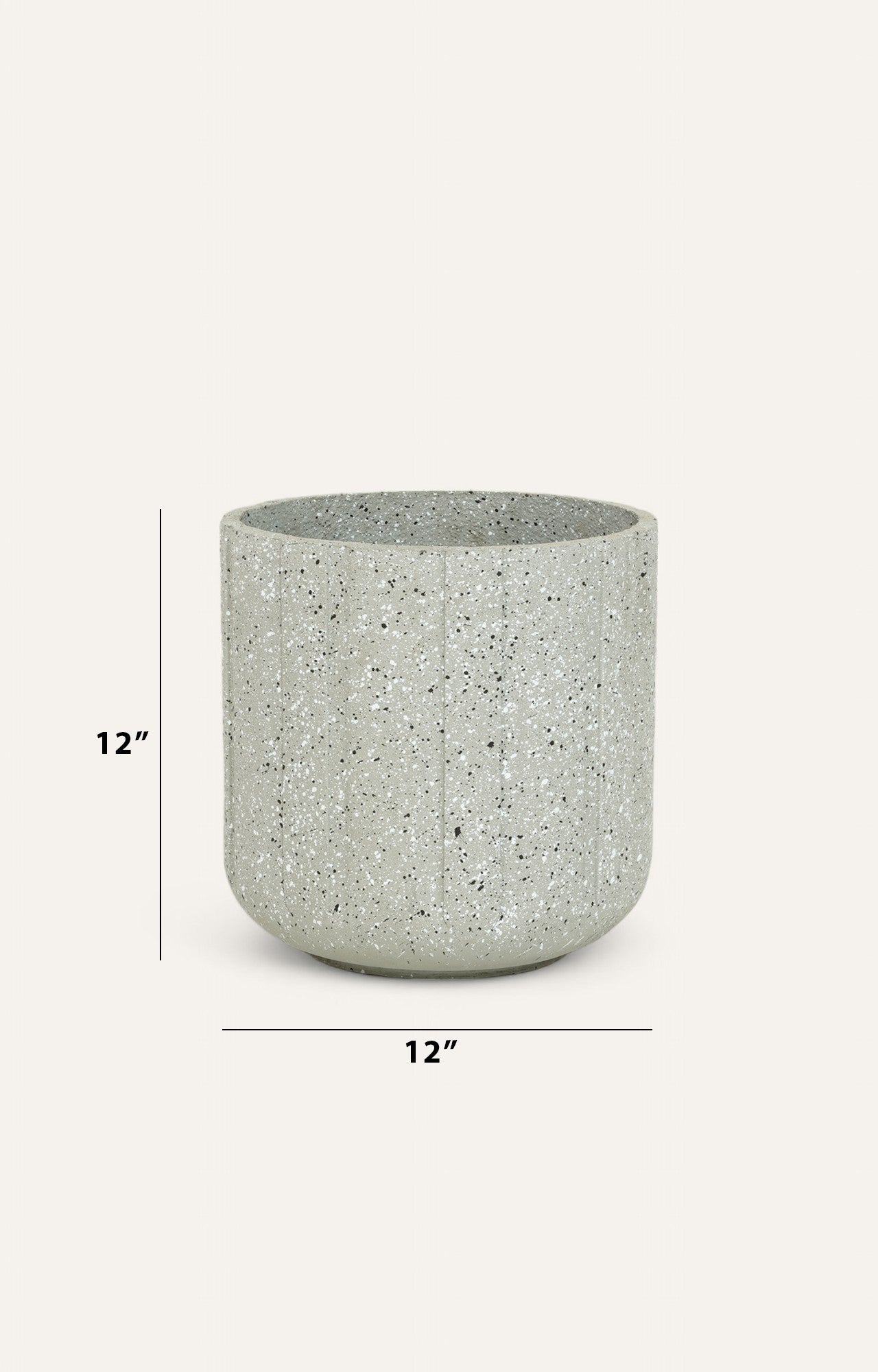 Decorative Grey Resin Planter