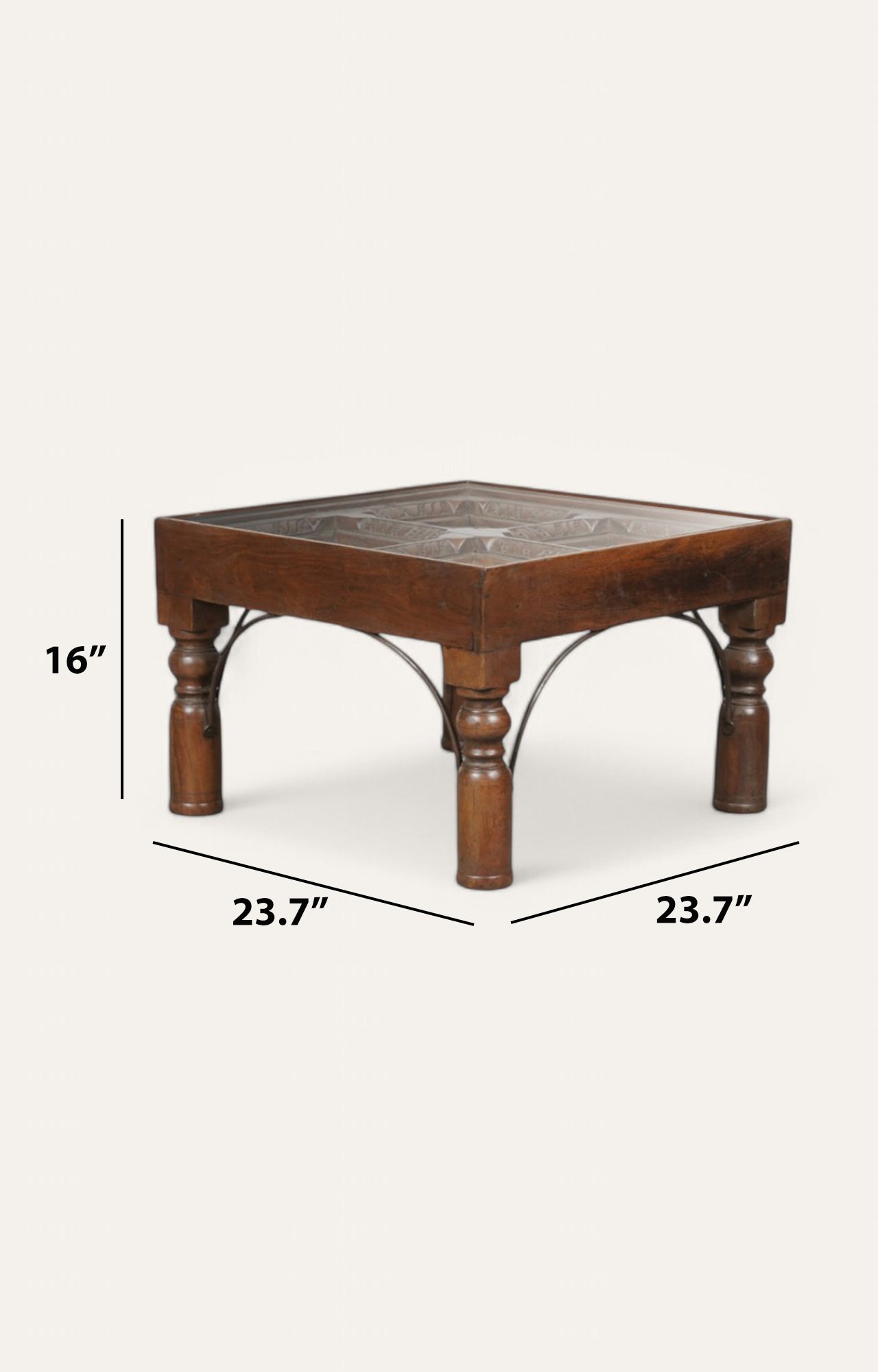 Rajasthani Hand Carved Side Table