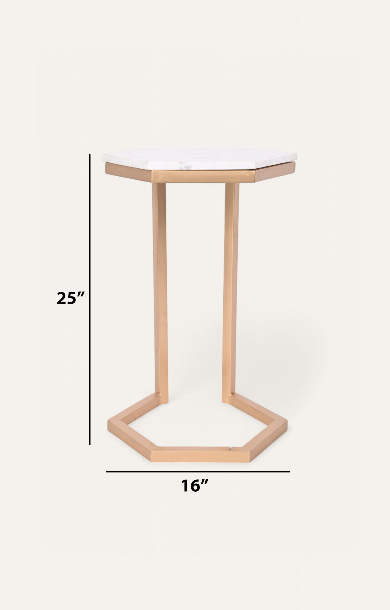 Edgy Handcrafted Iron and Stone Side Table