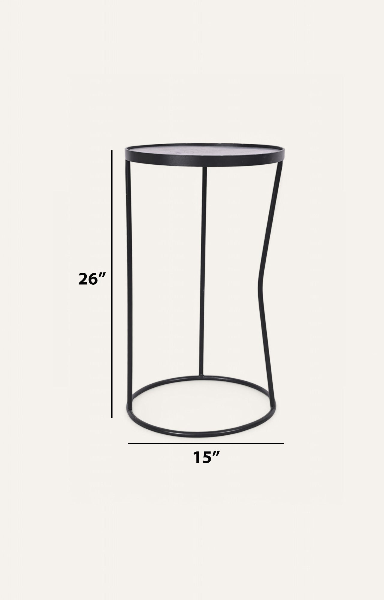 Sculptural Metal Side Tables