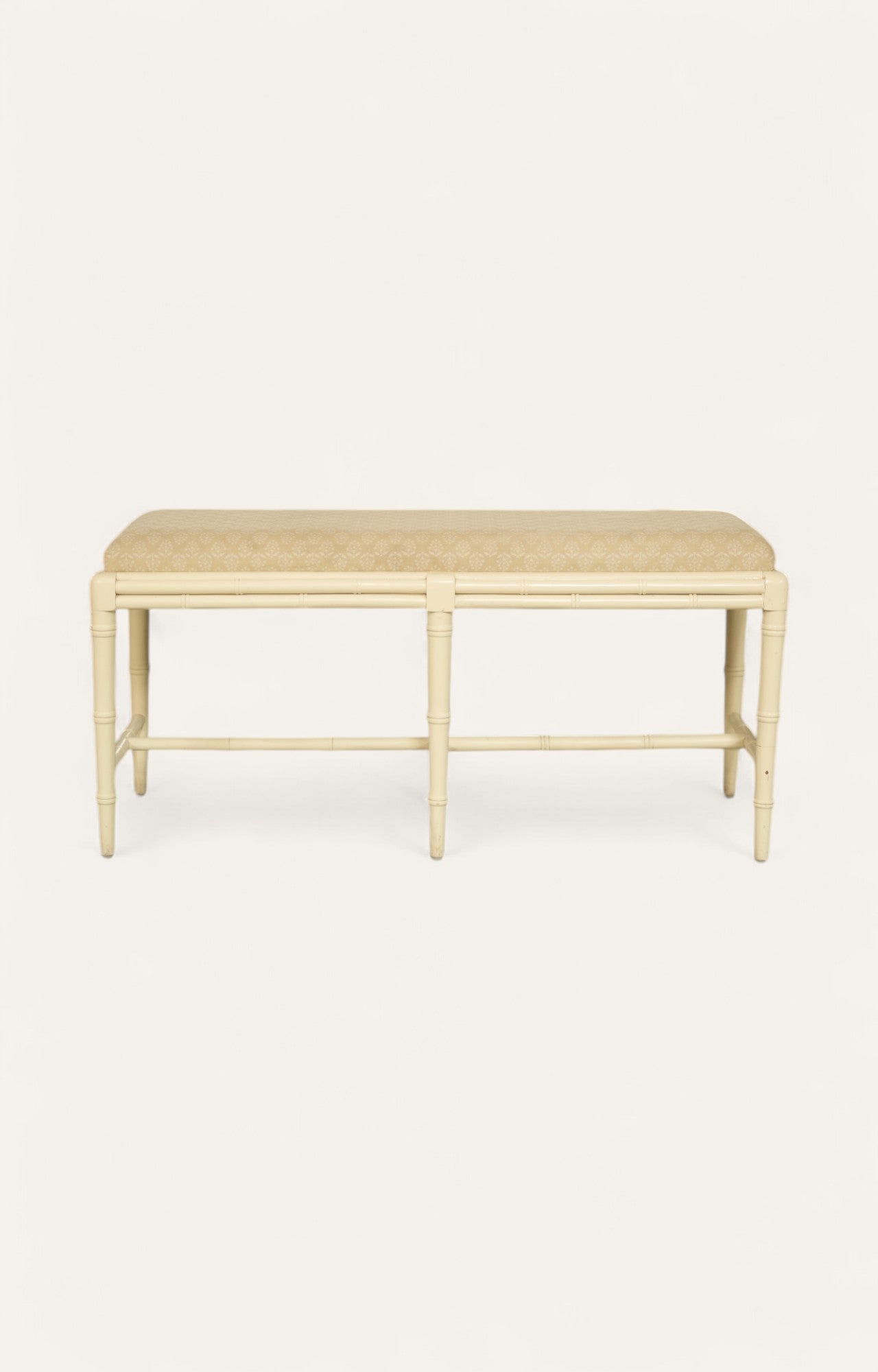 Bench with Linen Upholstered Seat