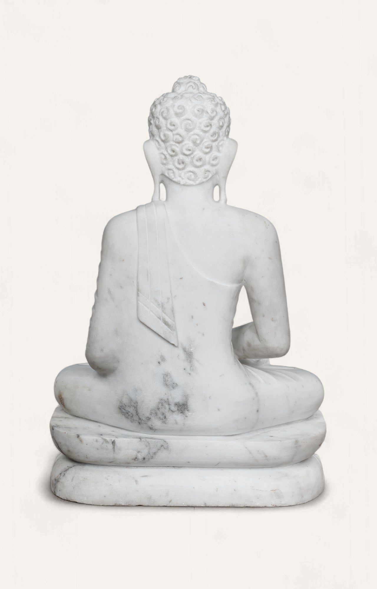 White marble Buddha statue