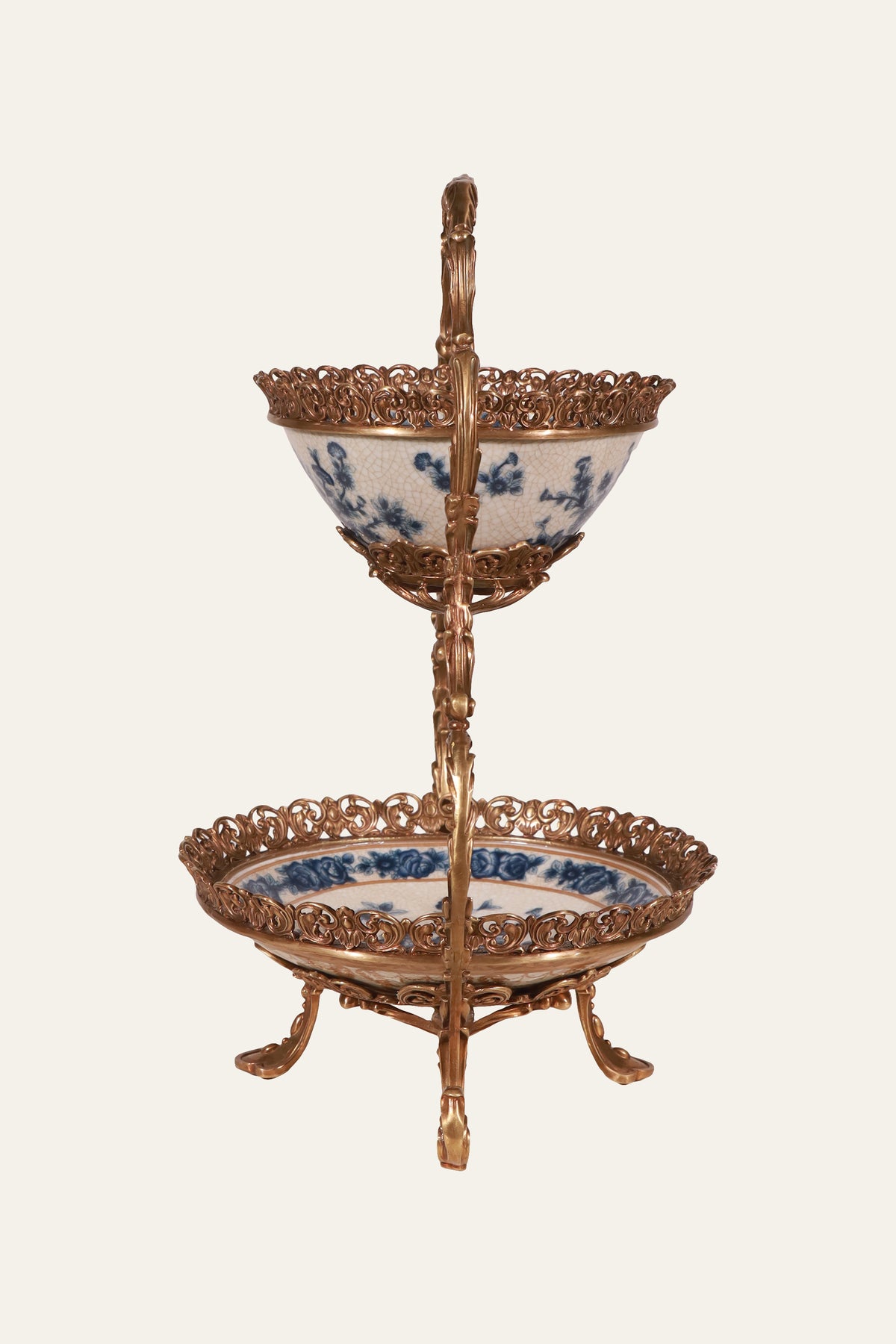Scrollwork porcelain bowl