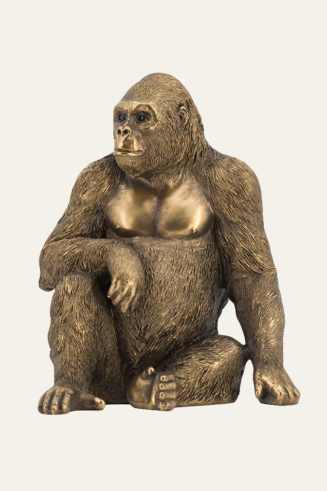 Sitting Gorilla Sculpture