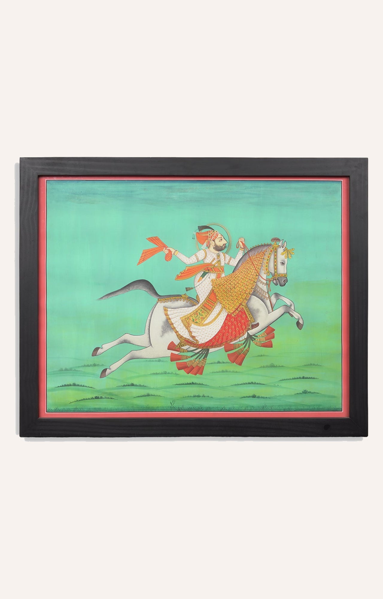 Sivaji Maharaj on White Stallion