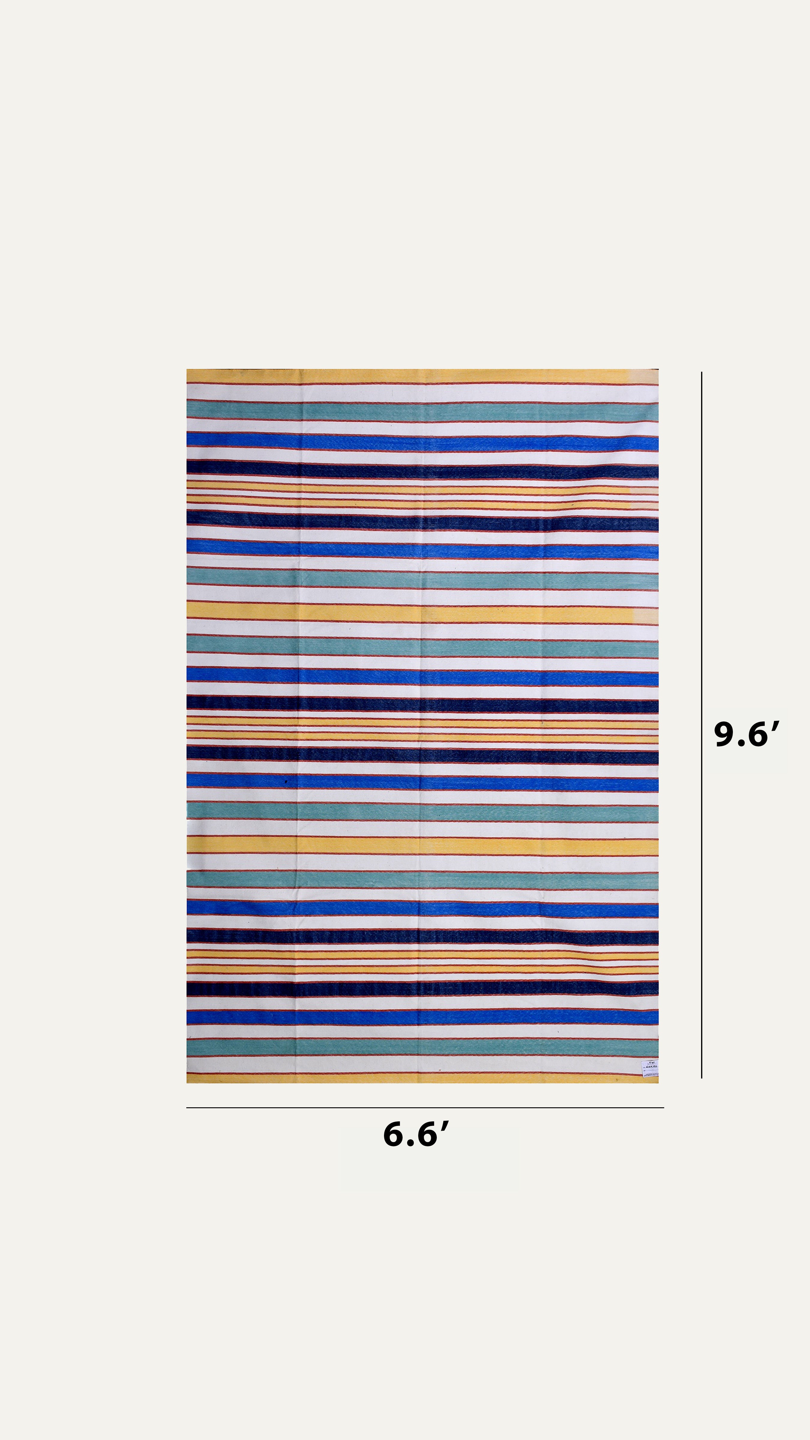 Stripes of Serenity Cotton Rug