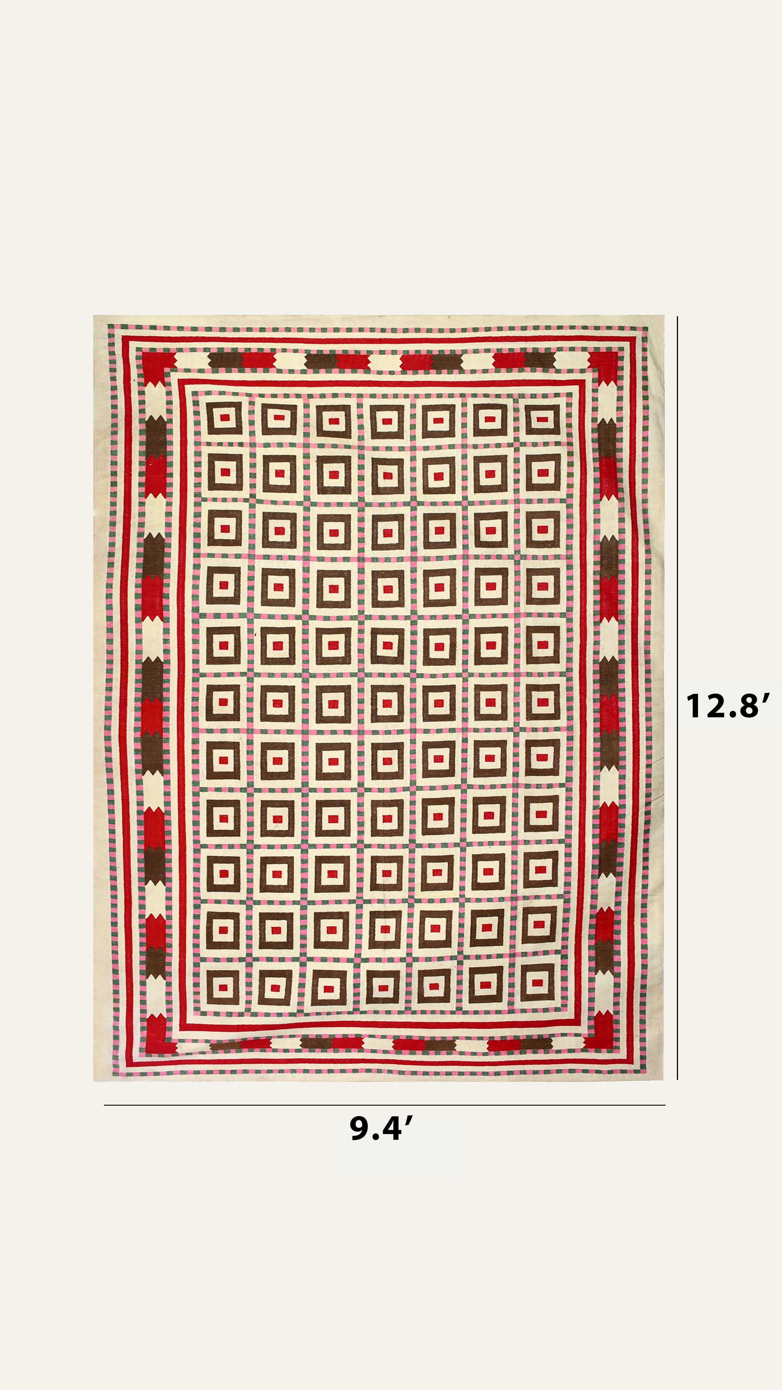 Rustic Geometry Cotton Rug