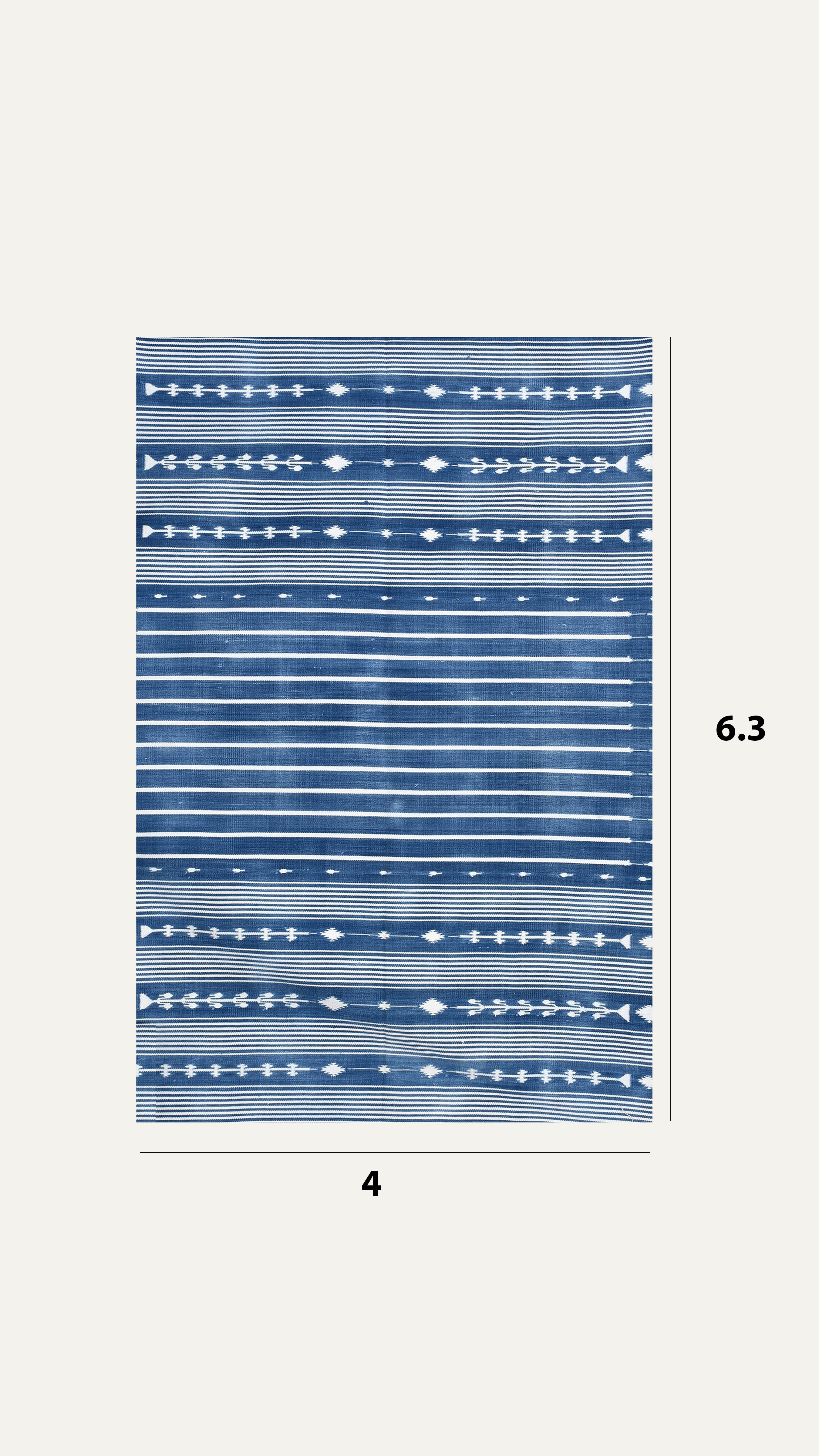 Blue Cascade Cotton Rug