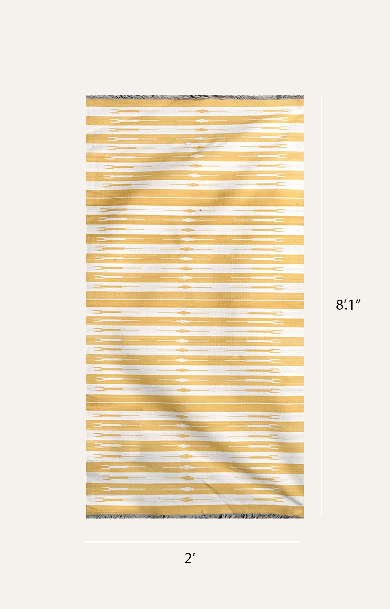 Luminous Stripes Cotton Runner