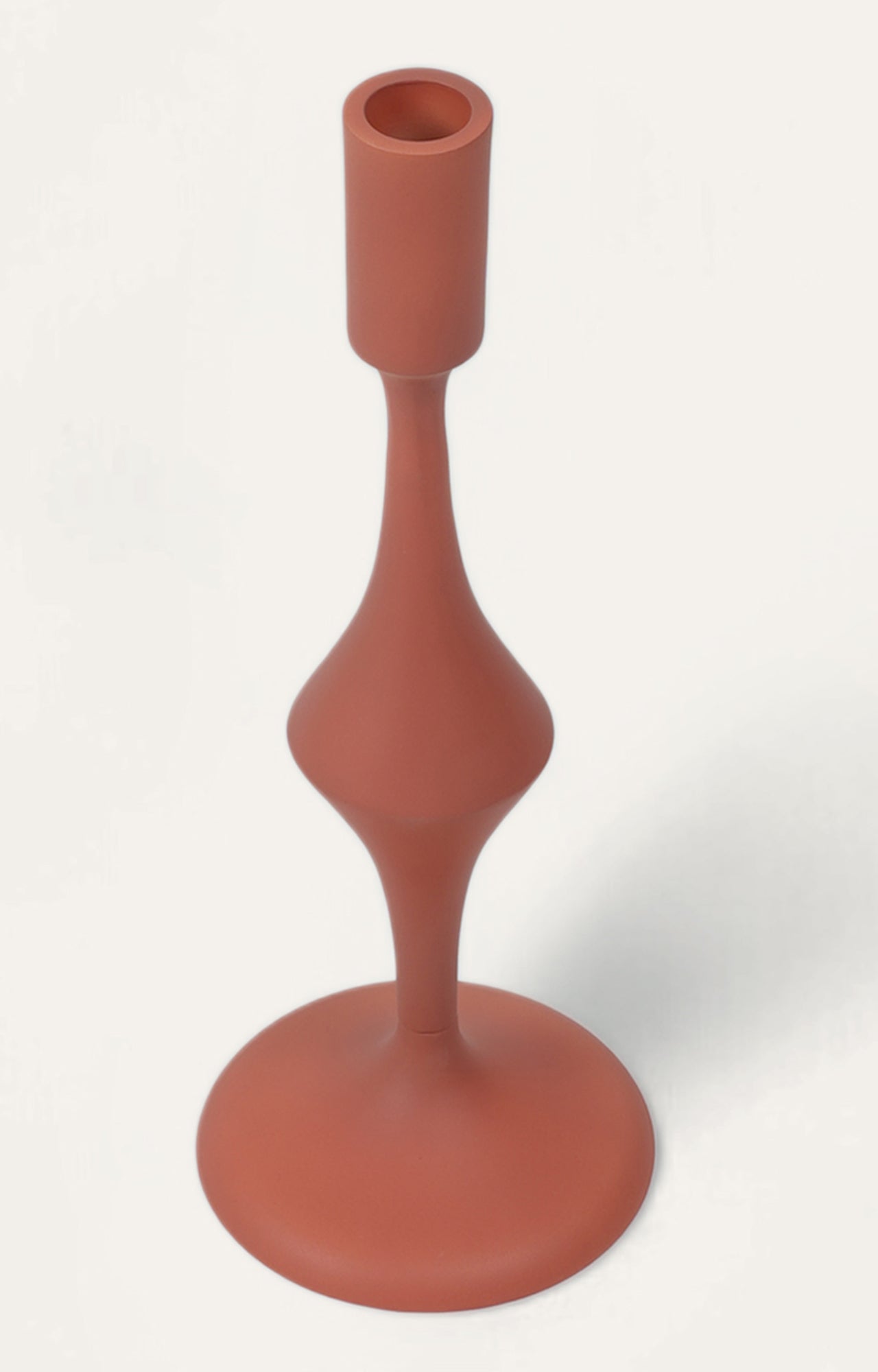 Sleek Carmine Candle Stand