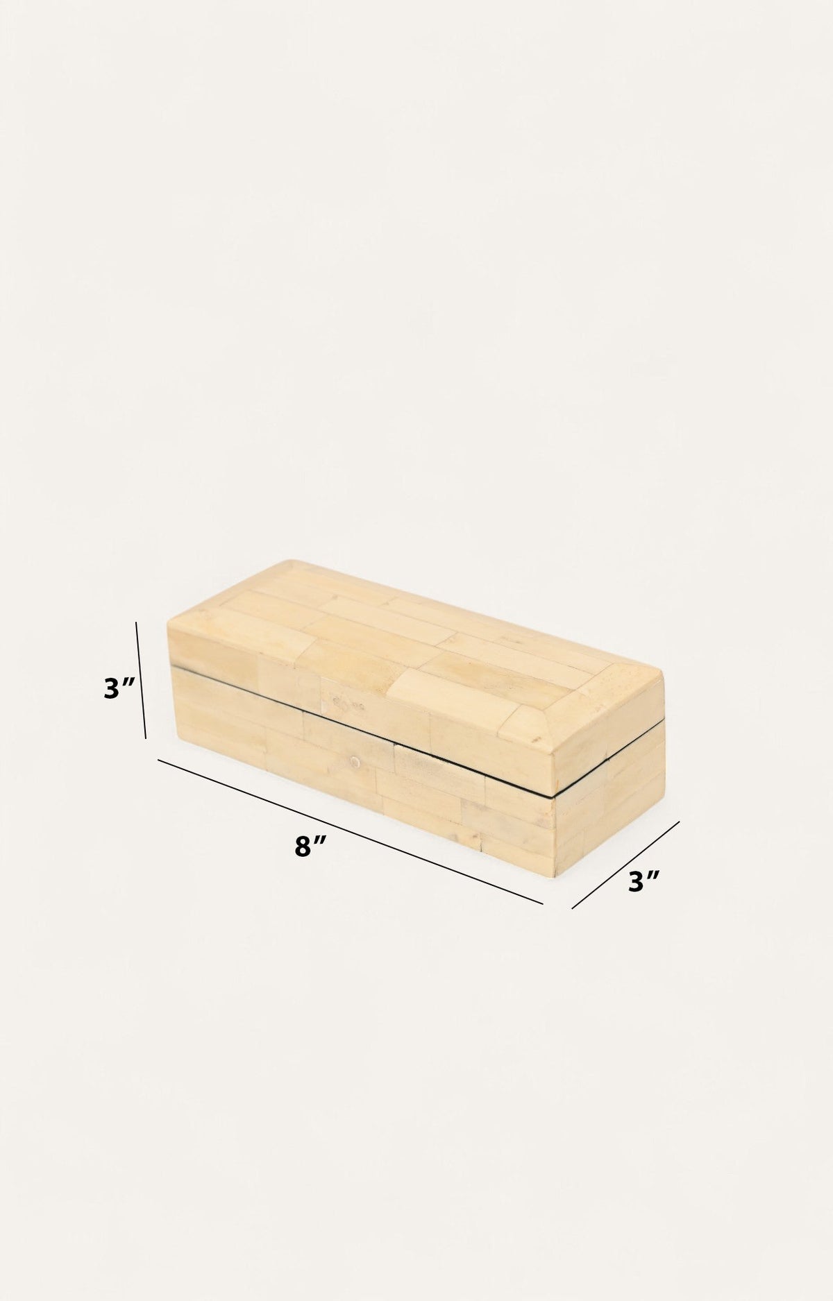 Small bone inlay box for home decor