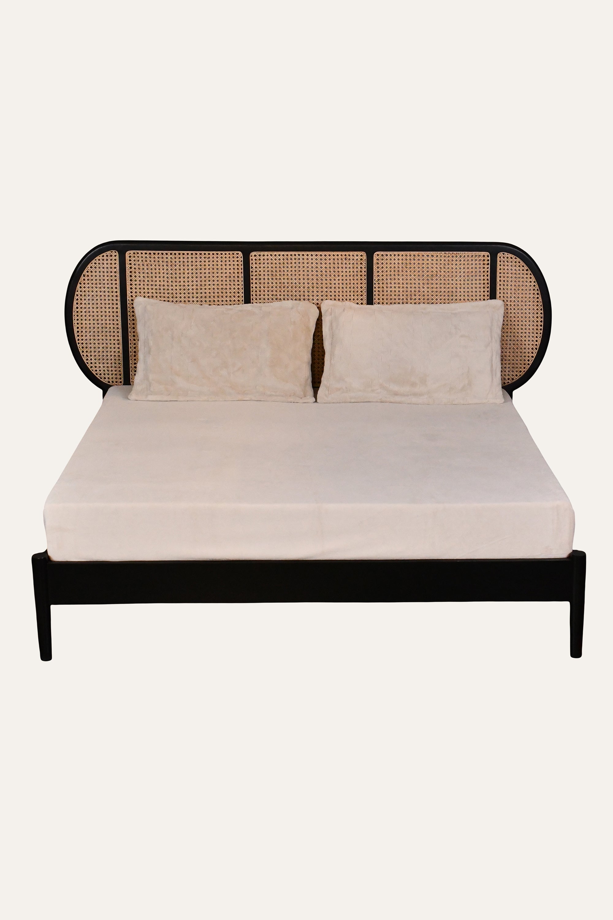 Soft Brown Quilted Velvet Bedding Set