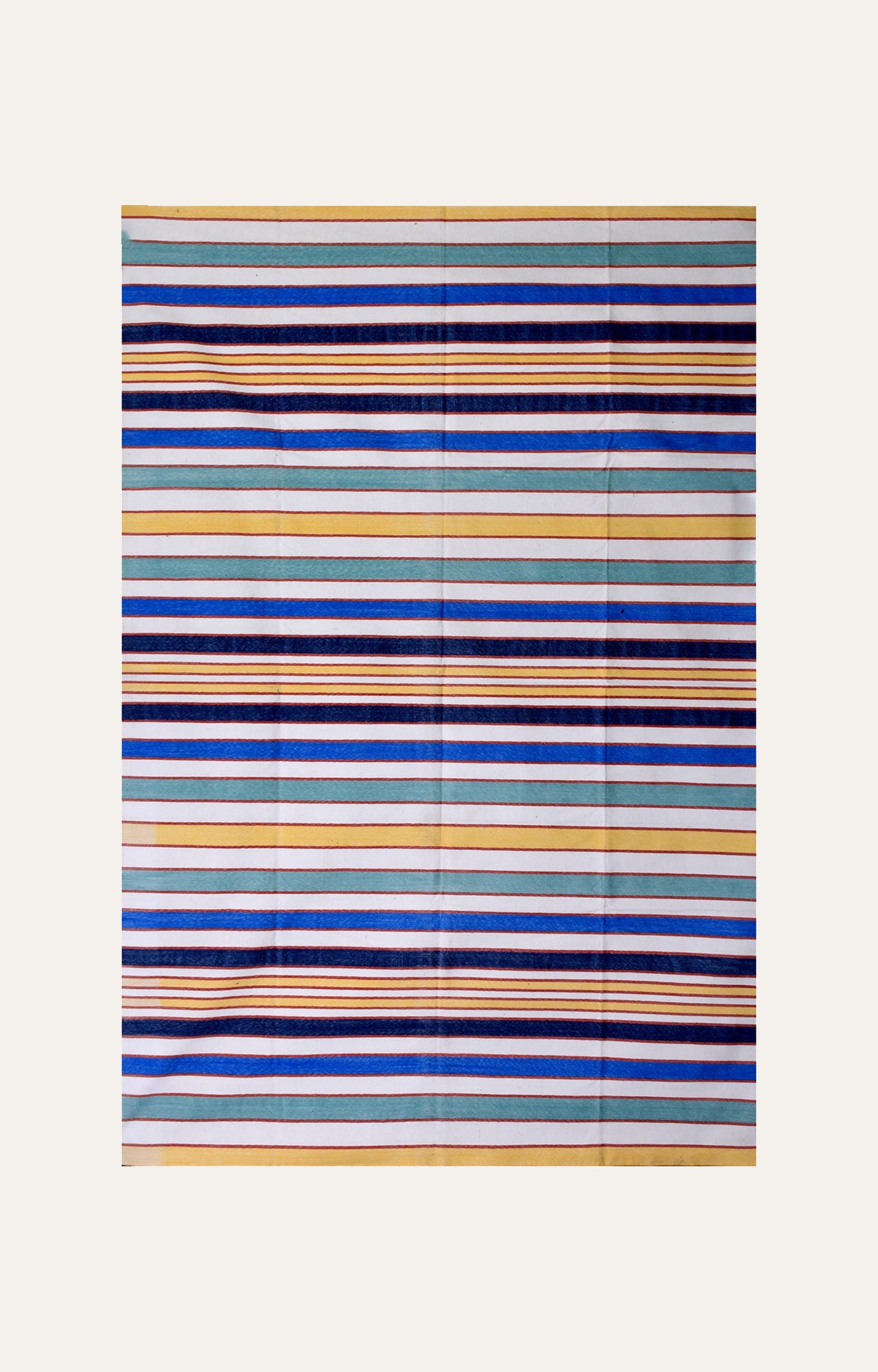 Stripes of Serenity Cotton Rug