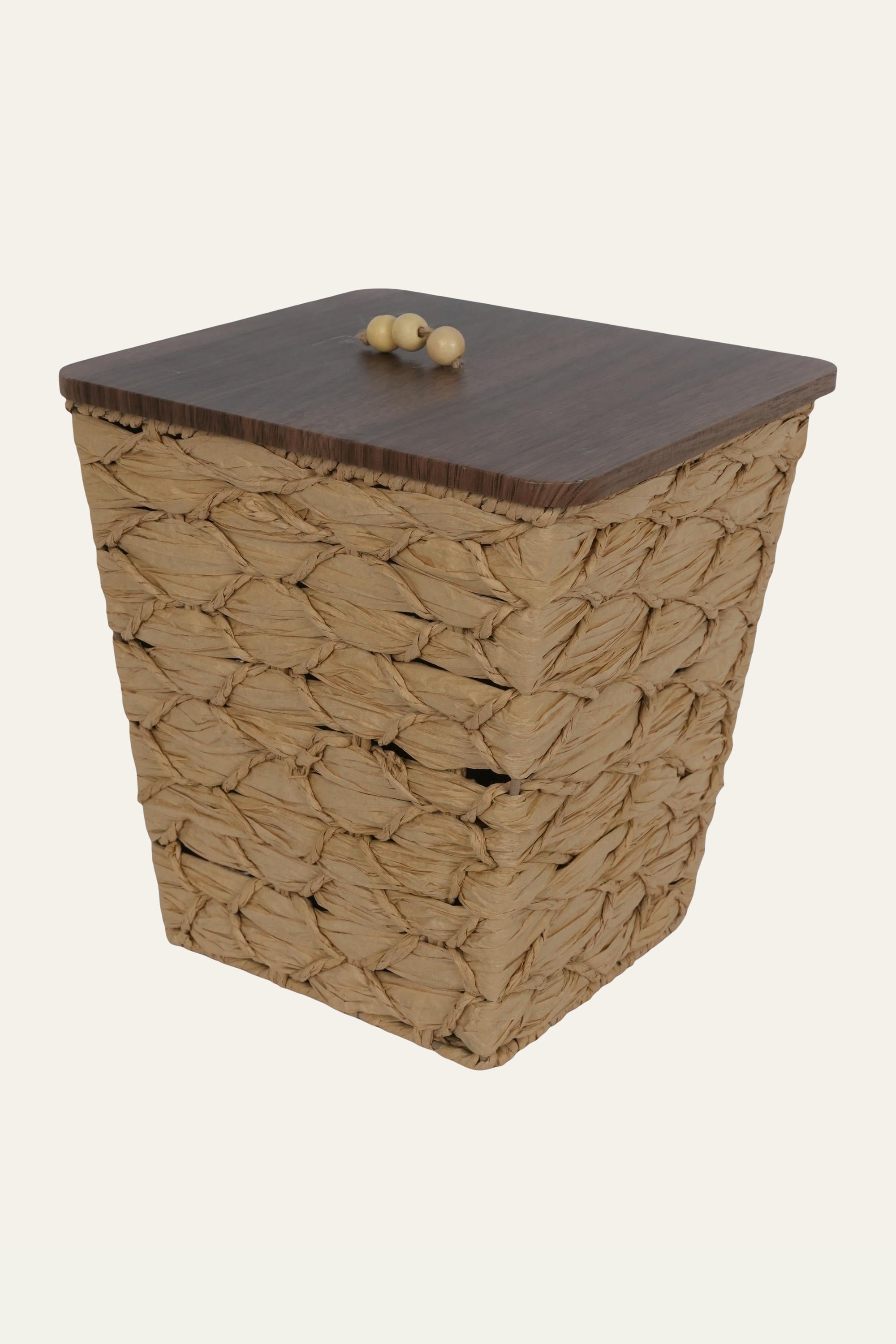 Stylish home storage basket with lid for organizing daily essentials